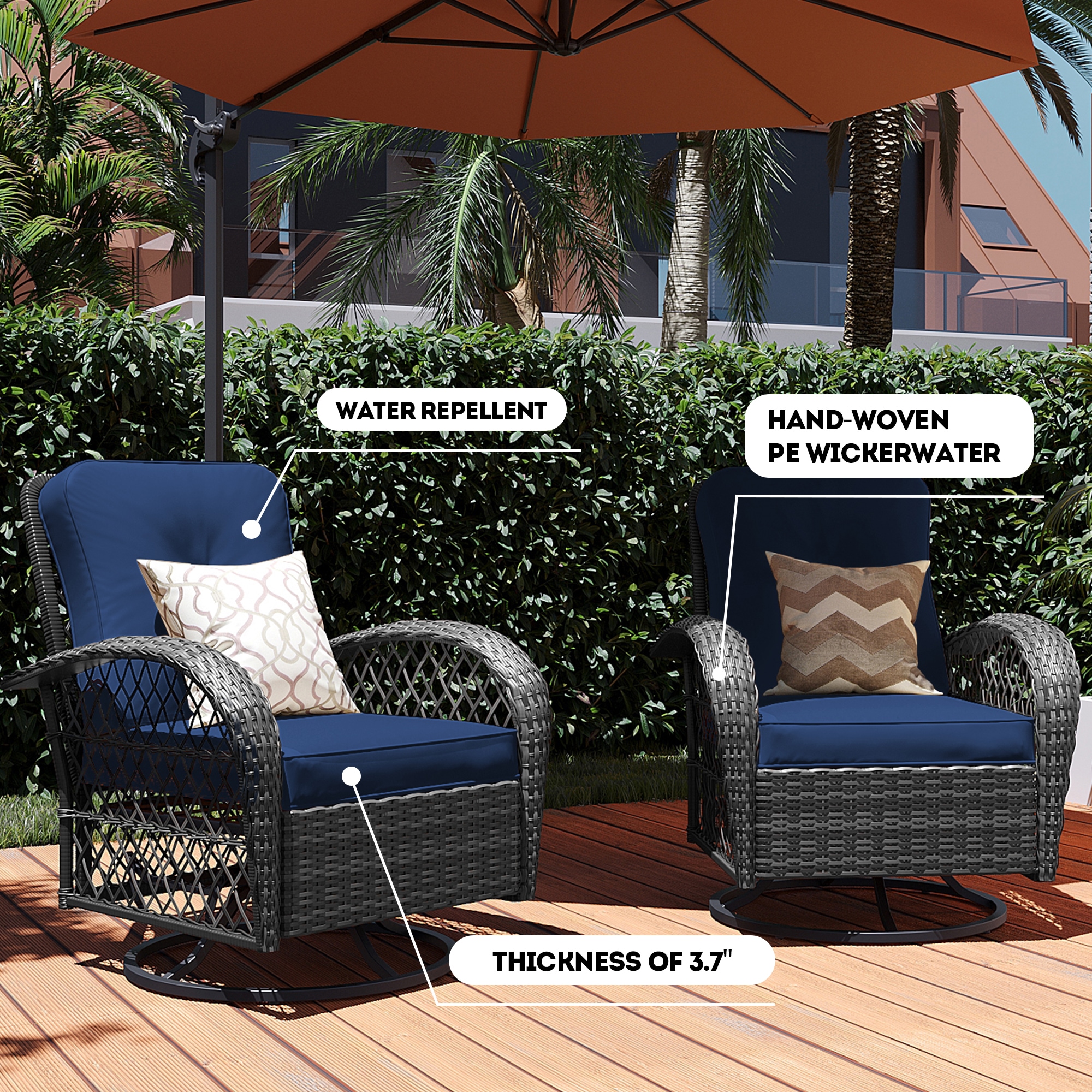 Patio Watcher LHY-2C-Y2 Patio-Conversation-Sets - View #5