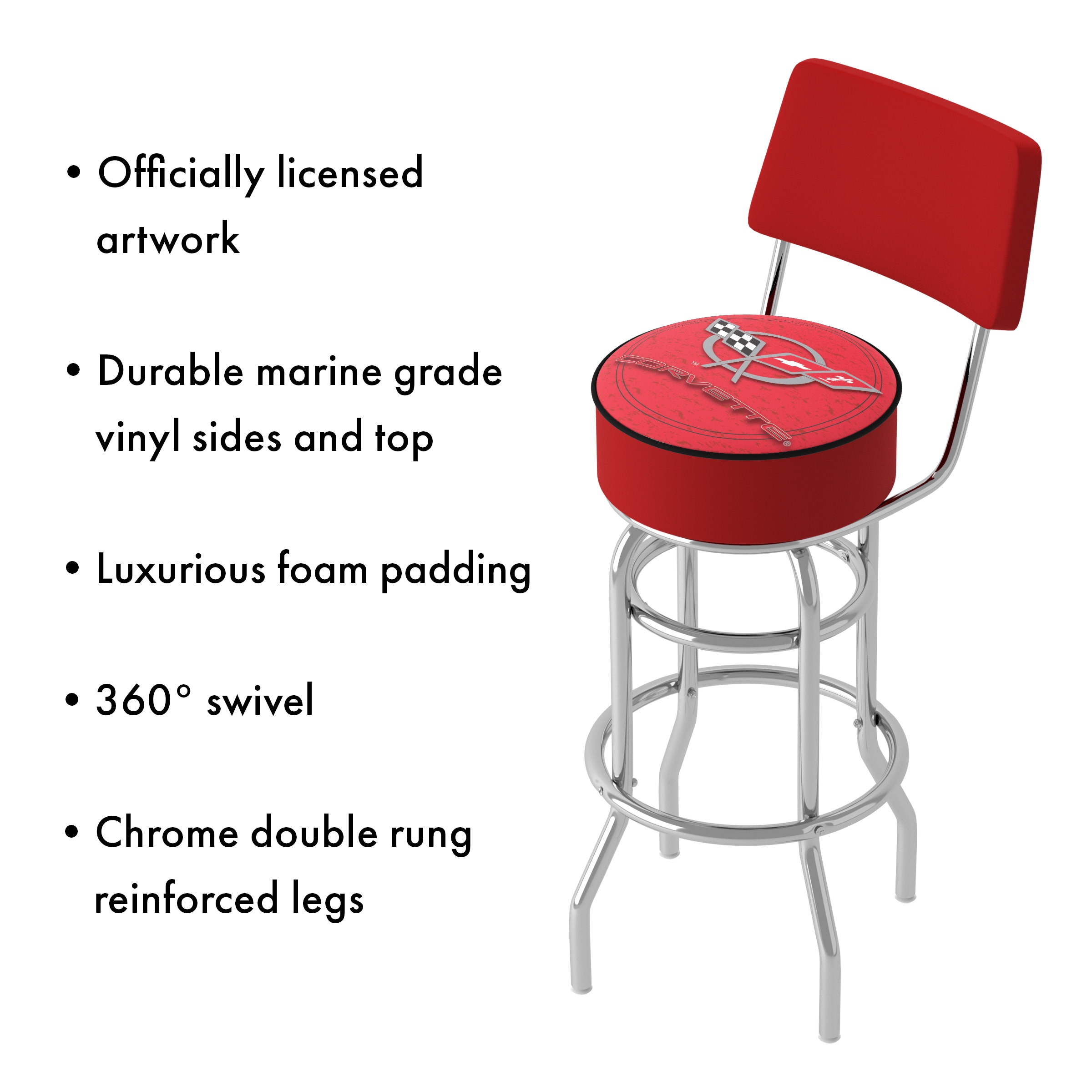 Trademark Gameroom GM1100R-C5-COR stools - View #3