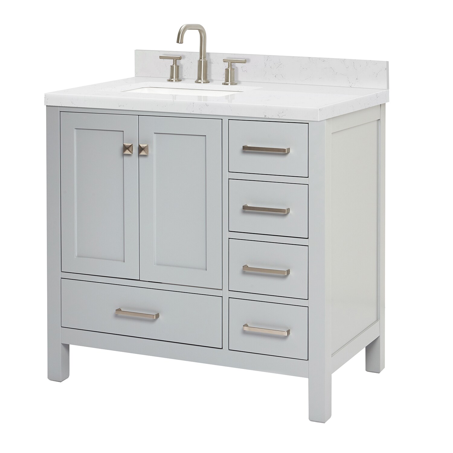 ARIEL A036SLCQRVOGRY Bath-Vanity-Combo - View #8