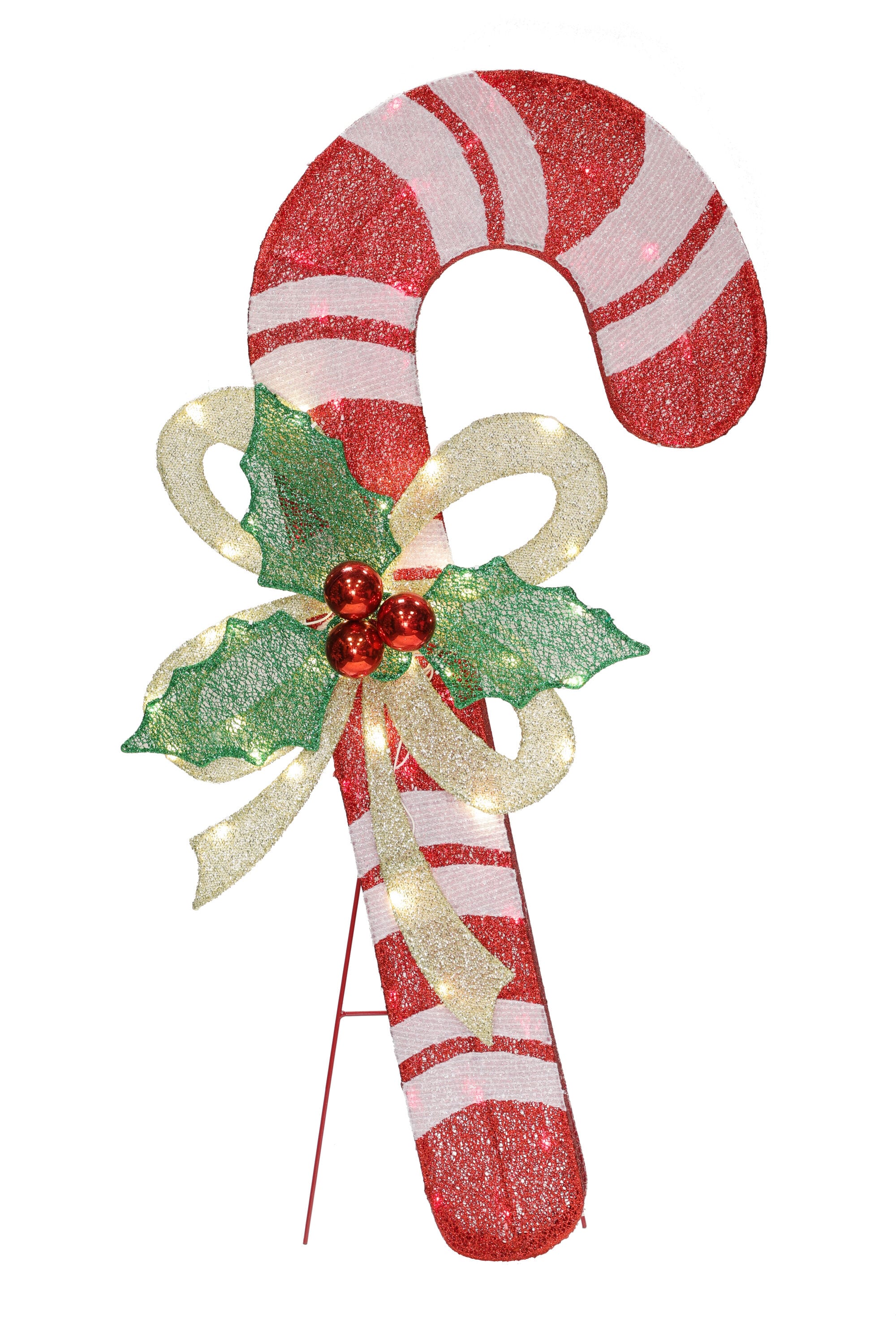 Peppermint Swirls Tree Picks & Sprays // How to DIY Dr Seuss Whimsical  Candy Cane Christmas Decor 