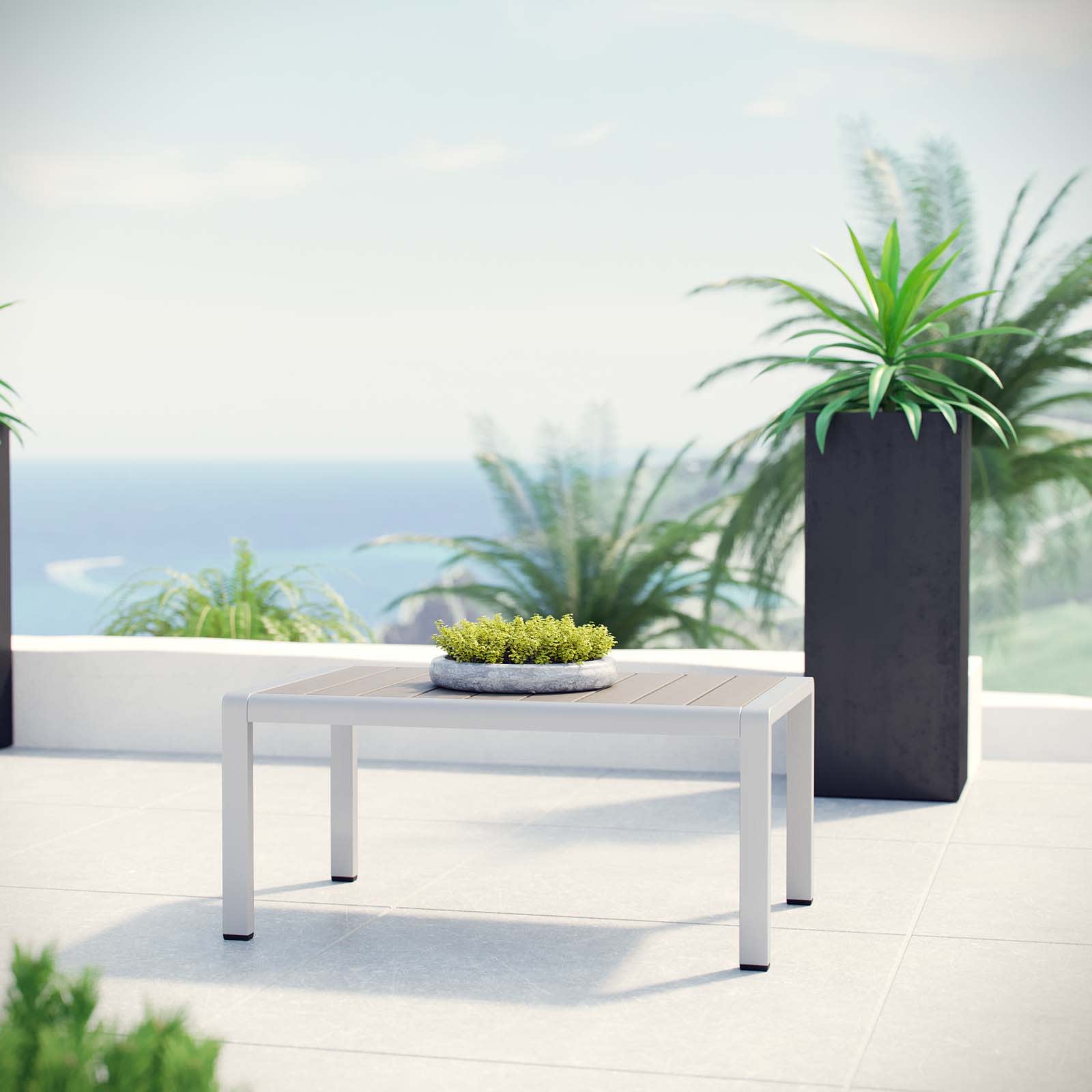 Modway EEI-2268-SLV-GRY Patio-Tables - View #2