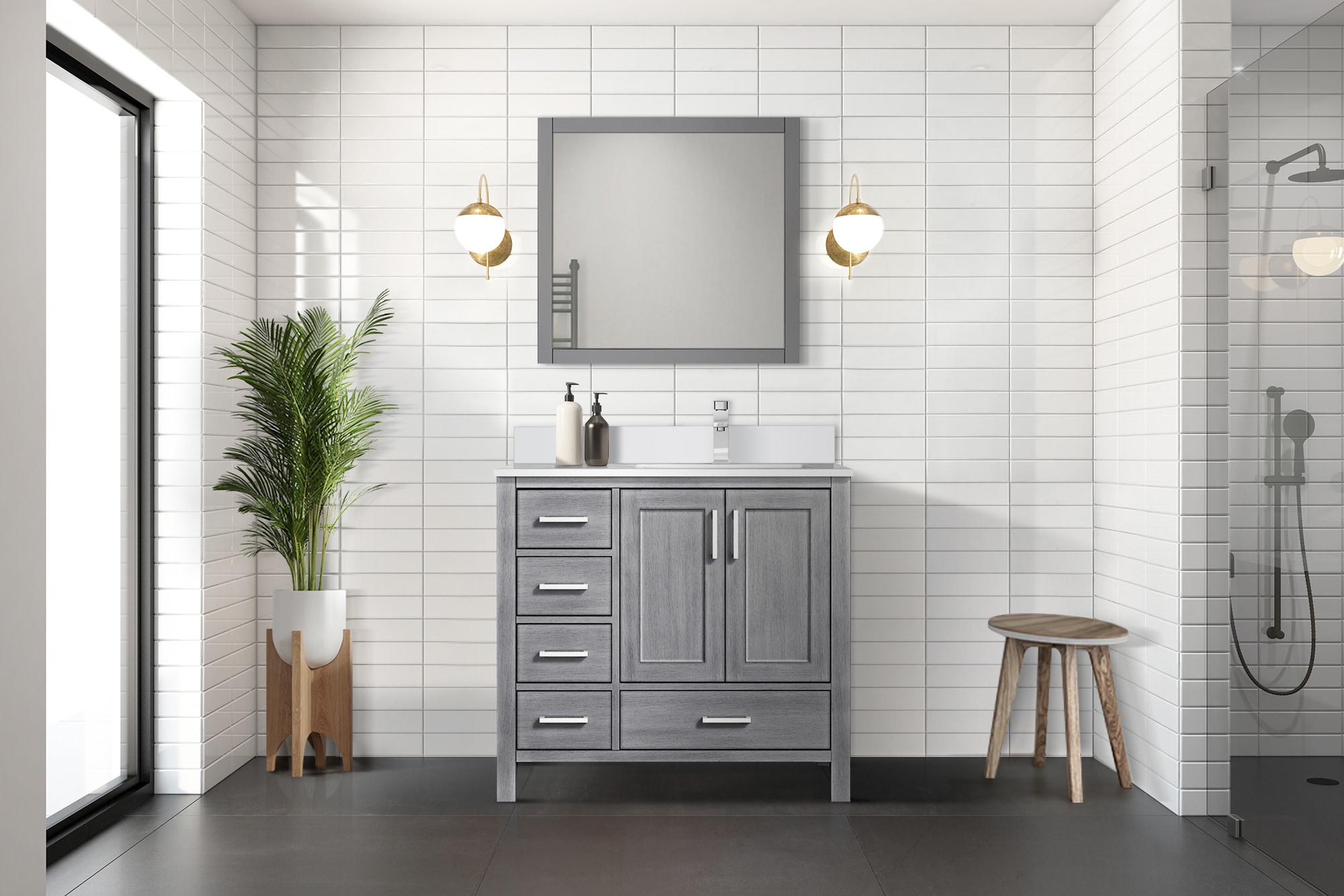 Lexora LVJ36SD311R Bath-Vanity-Combo - View #3