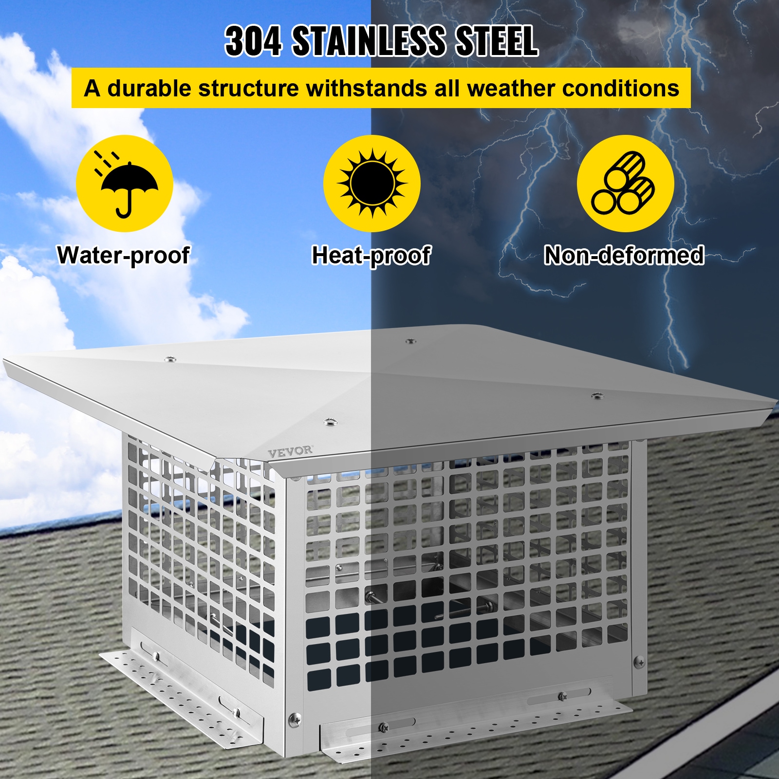 VEVOR YCZ13X17ZIUA1NN80V0 Chimney-Cap - View #5