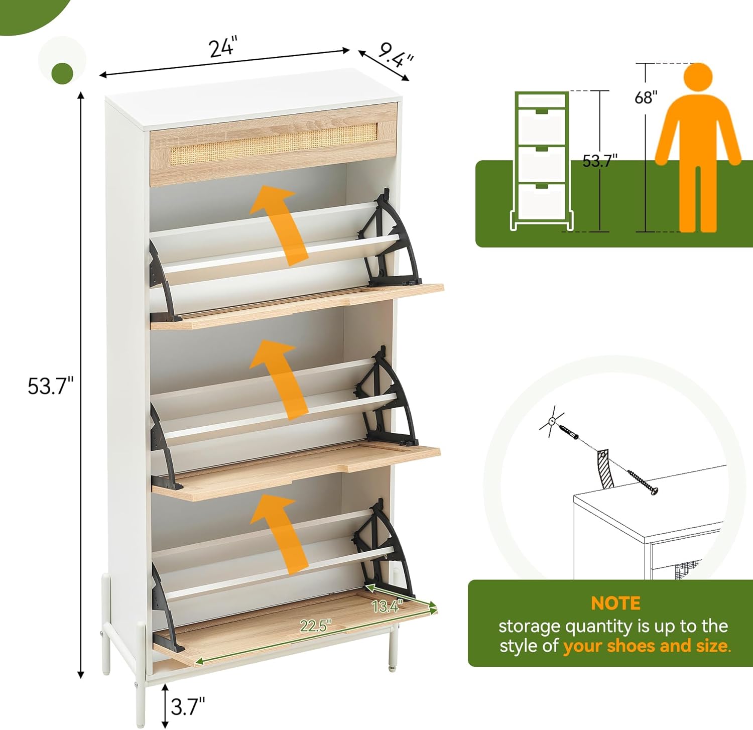 Qeetex LHF-DYQ-PHO-0ZCEPOW4 Shoe-Racks - View #3