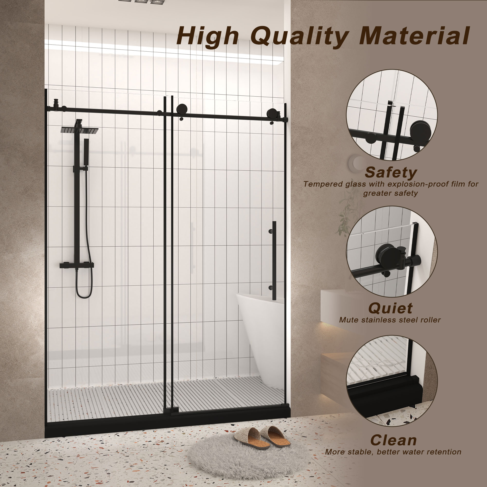 LIVIZA G1PF6076MB-75 Shower-Doors - View #5