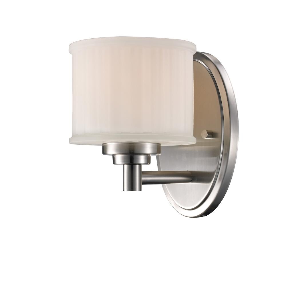 Lucid Lighting 5.75-in W 1-Light Brushed Nickel Transitional Wall ...