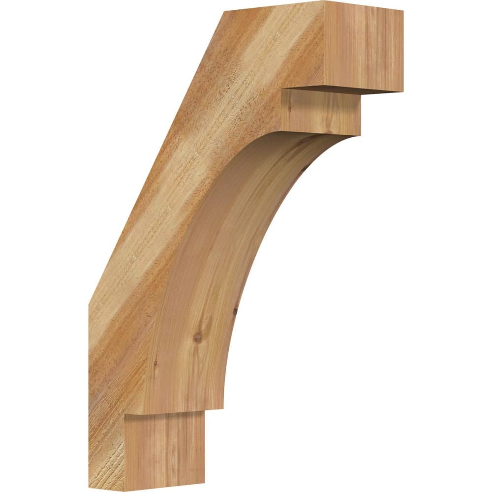 Ekena Millwork BRC06X16X24MRC00RWR 6-in x 16-in x 24-in Western Red Cedar Unfinished Wood Merced Rough Sawn Knee Brace
