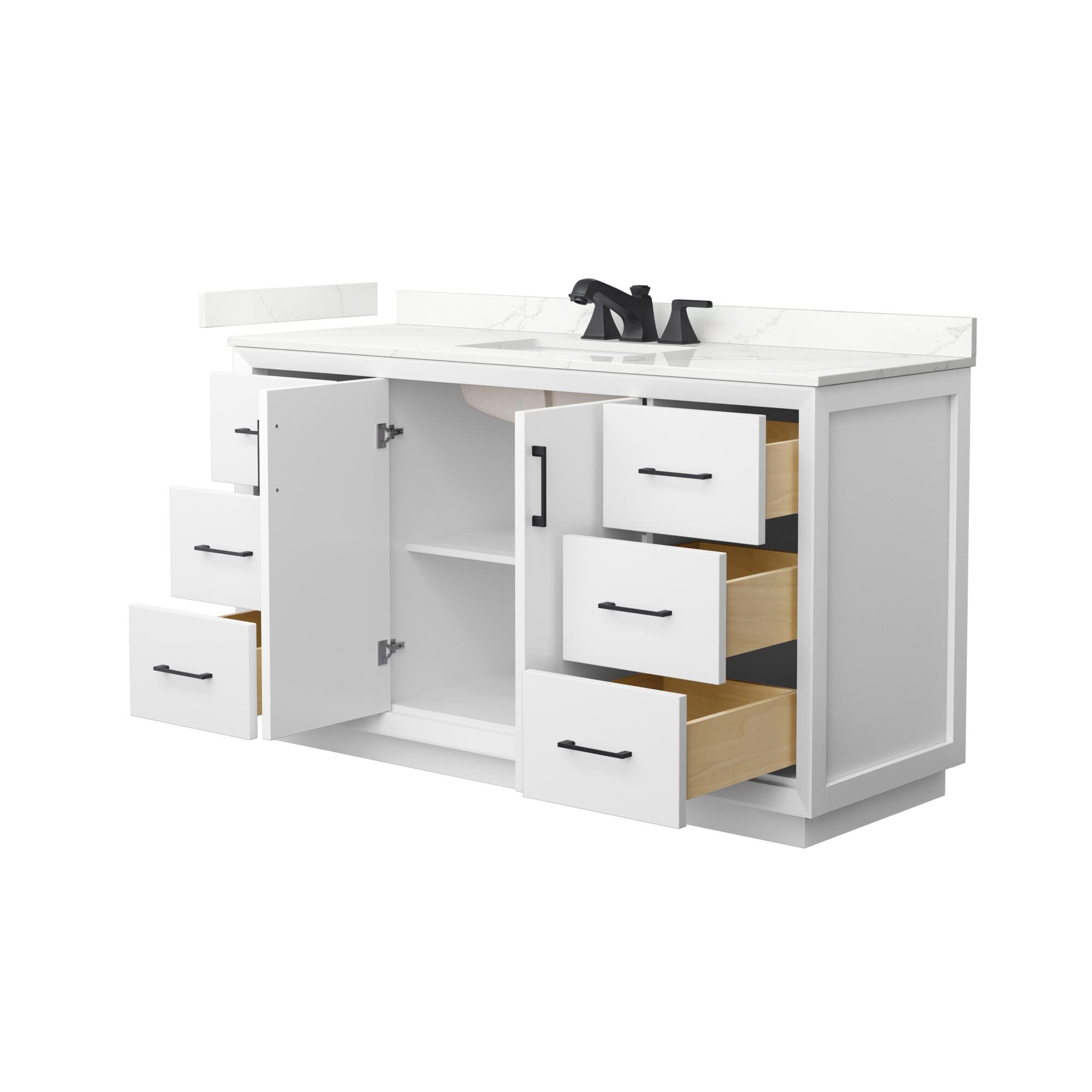 Wyndham Collection WCF414160SWBGTUS3MXX Bath-Vanity-Combo - View #2