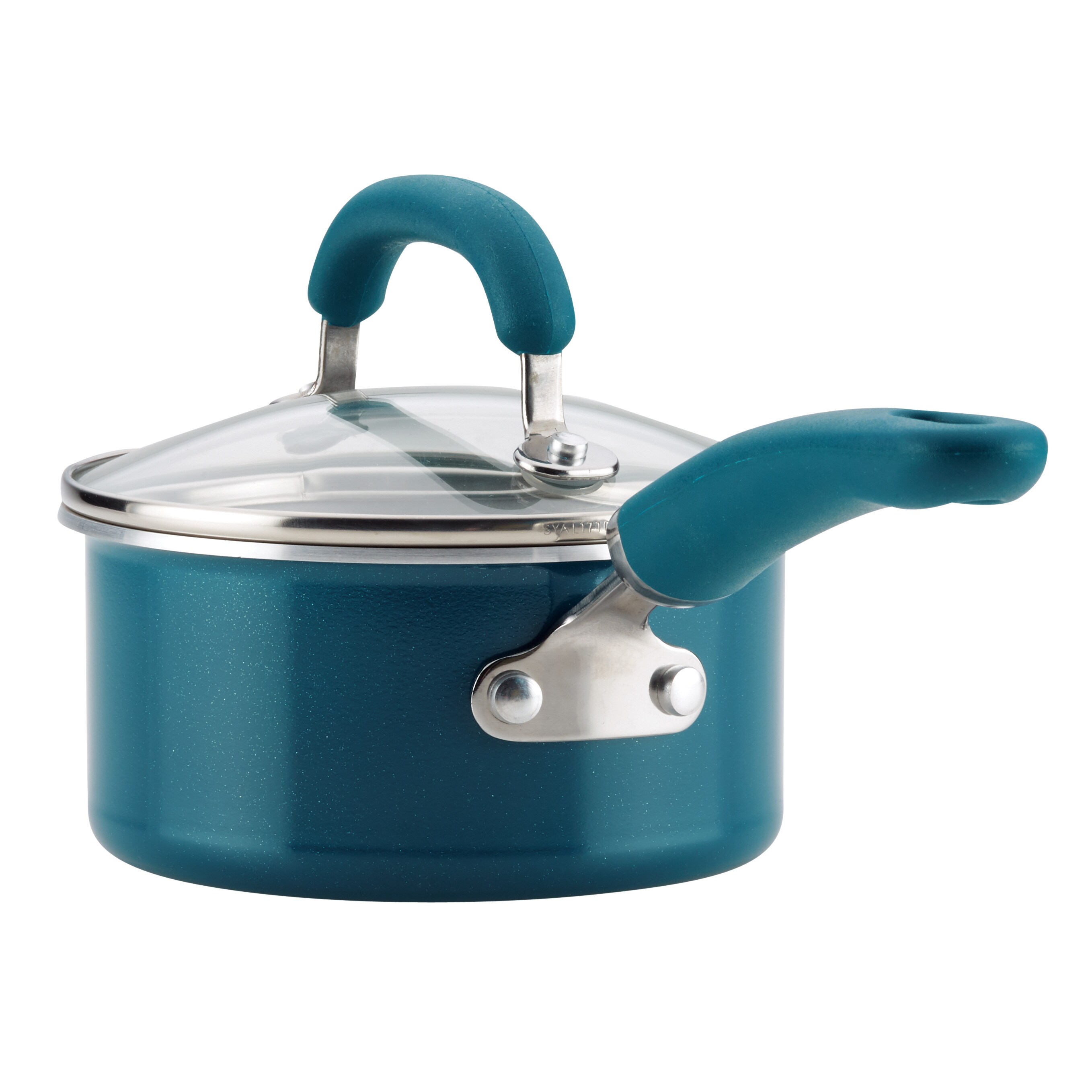 Rachael Ray - Create Delicious 6-Quart Stockpot with Lid - Light Blue Shimmer