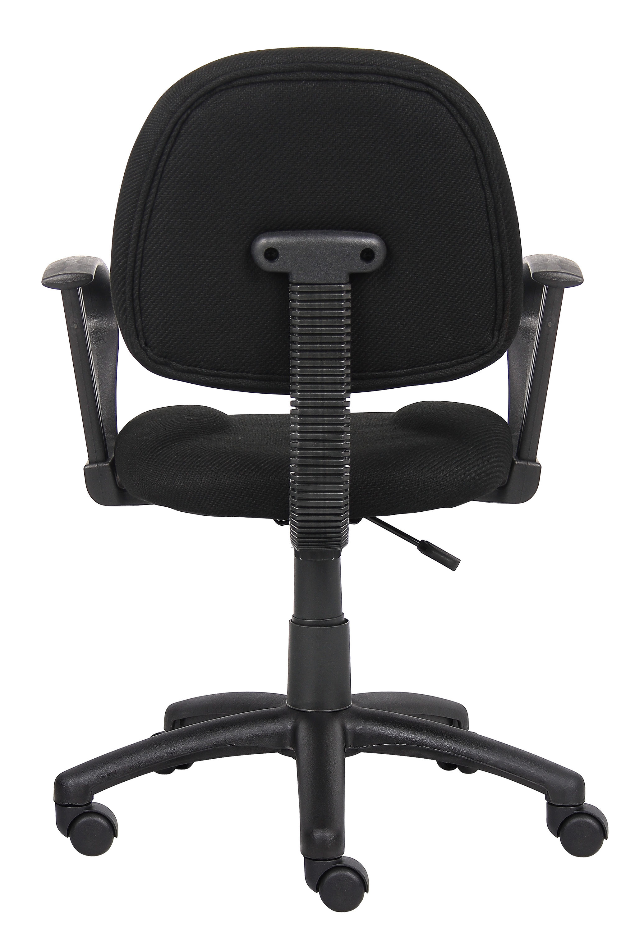 Deluxe Black Fabric Task Chair with Pneumatic Lift and Lumbar Support
