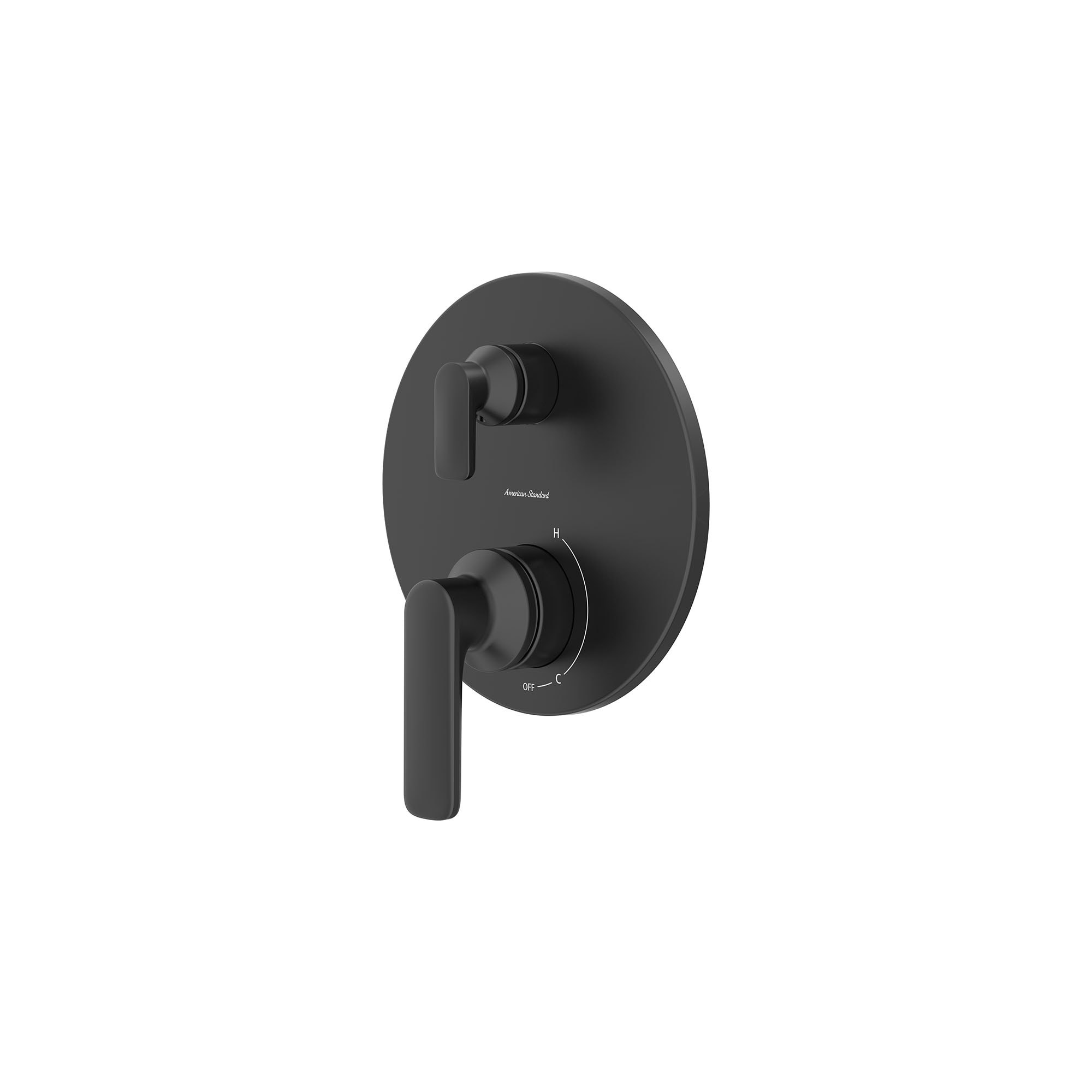 American Standard Aspirations Matte Black 7.875-in Bathtub/Shower ...