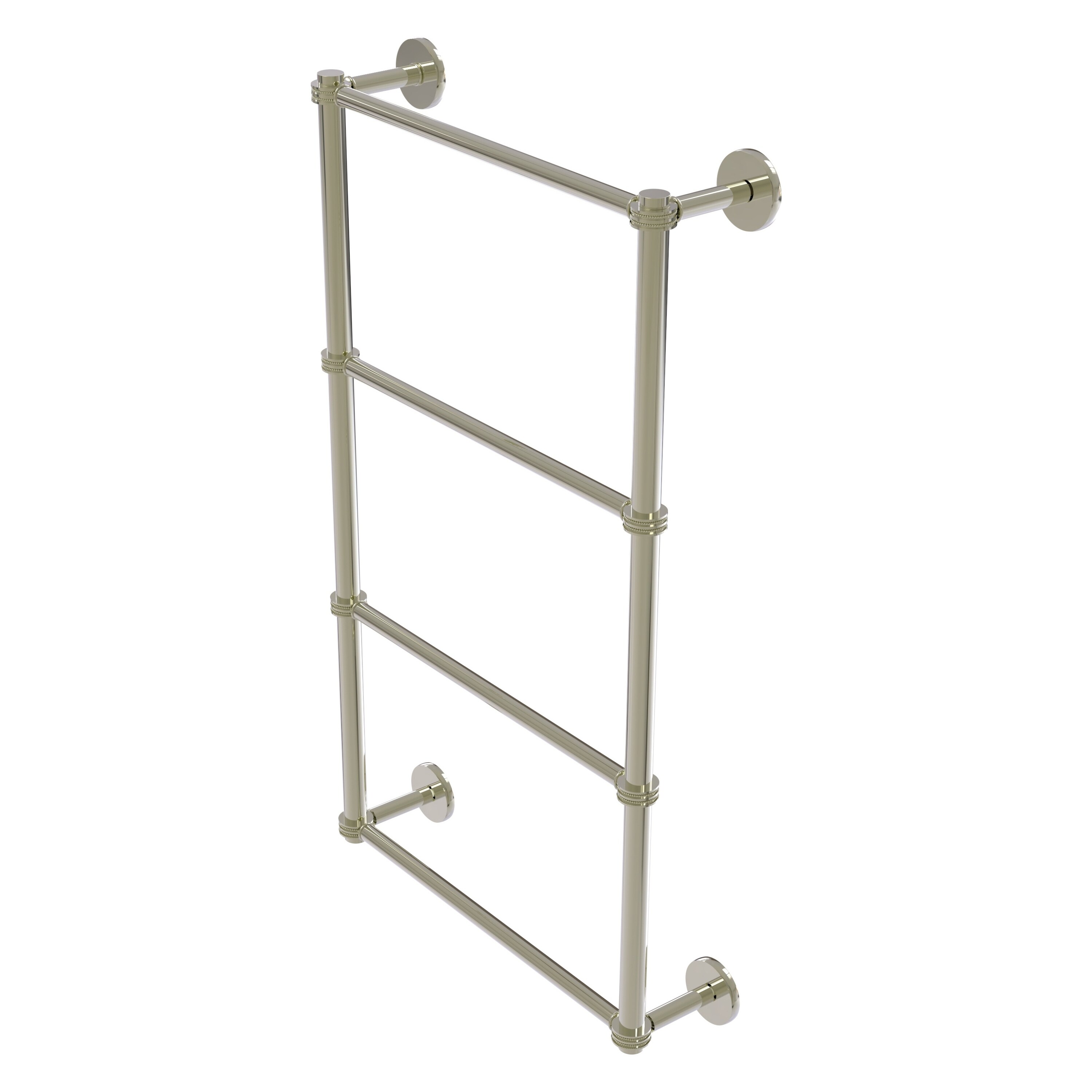 Allied Brass P1000-28D-30-PNI Prestige Skyline 30-in double Polished Nickel Wall mount 4-tier Towel Bar