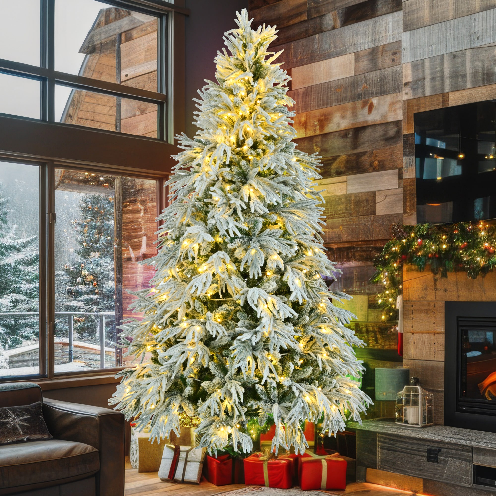 AAZJ NBC-64203LEDCL Artificial-Christmas-Trees - View #2
