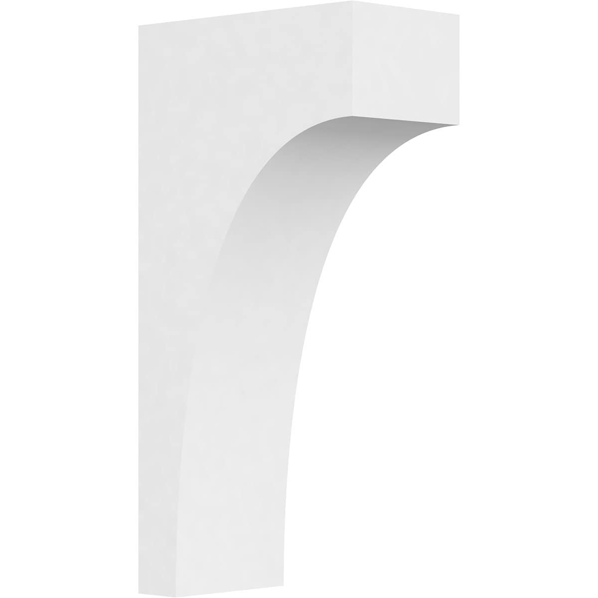 Ekena Millwork CORP05X10X20STO 5-in x 10-in x 20-in Standard stockport Unfinished White PVC Paintable Corbel