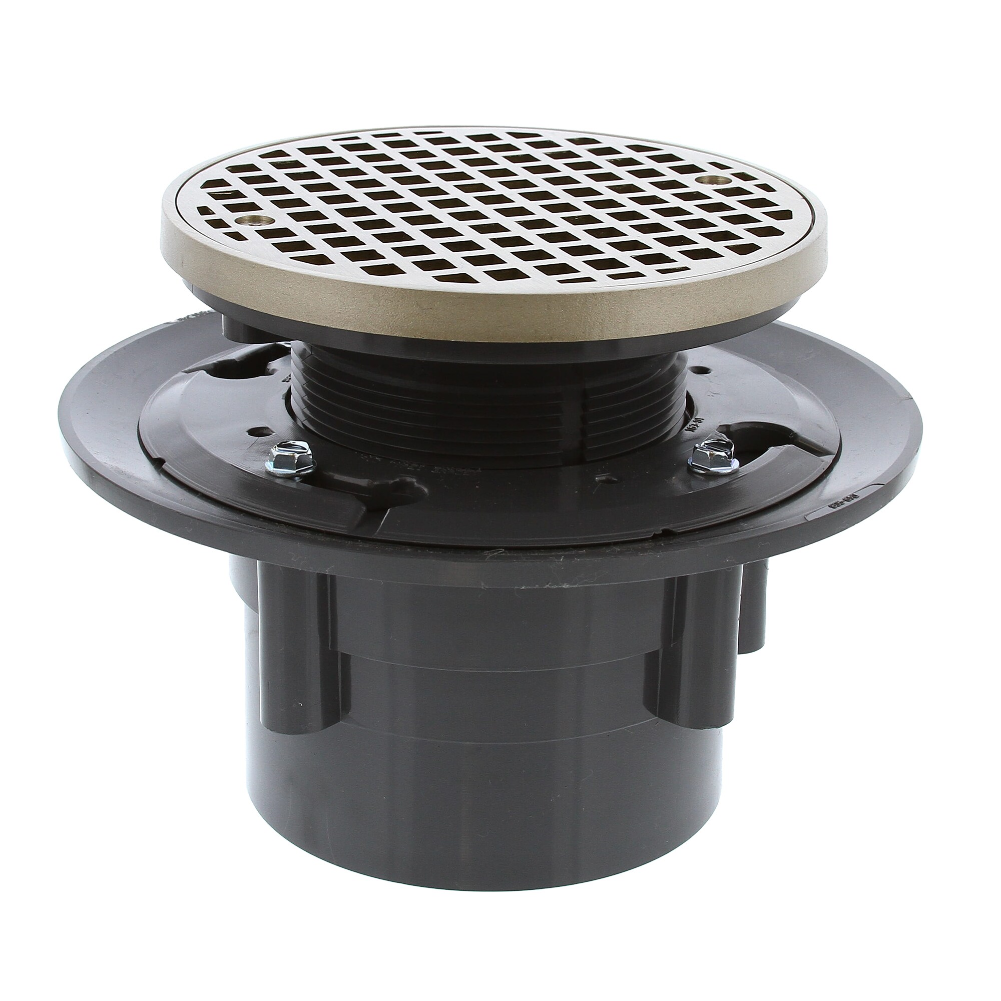 Jones Stephens 4 inch Heavy Duty PVC Floor Drain Base with 3-1/2 inch ...