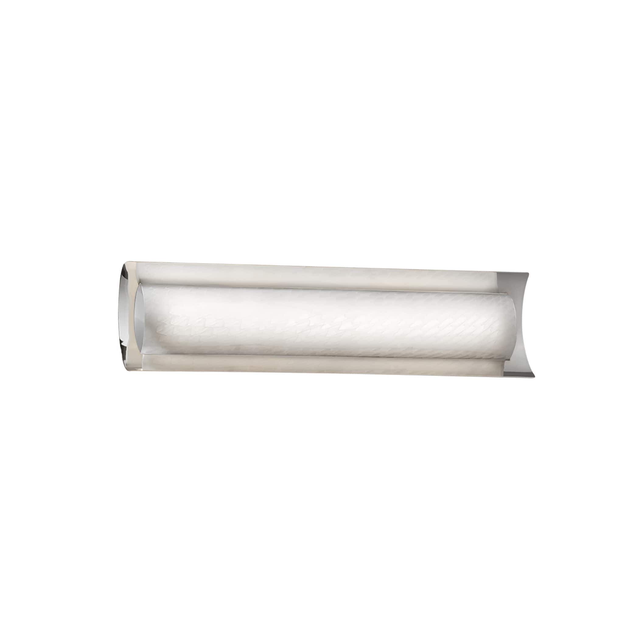 Justice Design Group FSN-8631-WEVE-CROM Fusion 21.5-in 1-Light Polished Chrome LED Glam Vanity Light