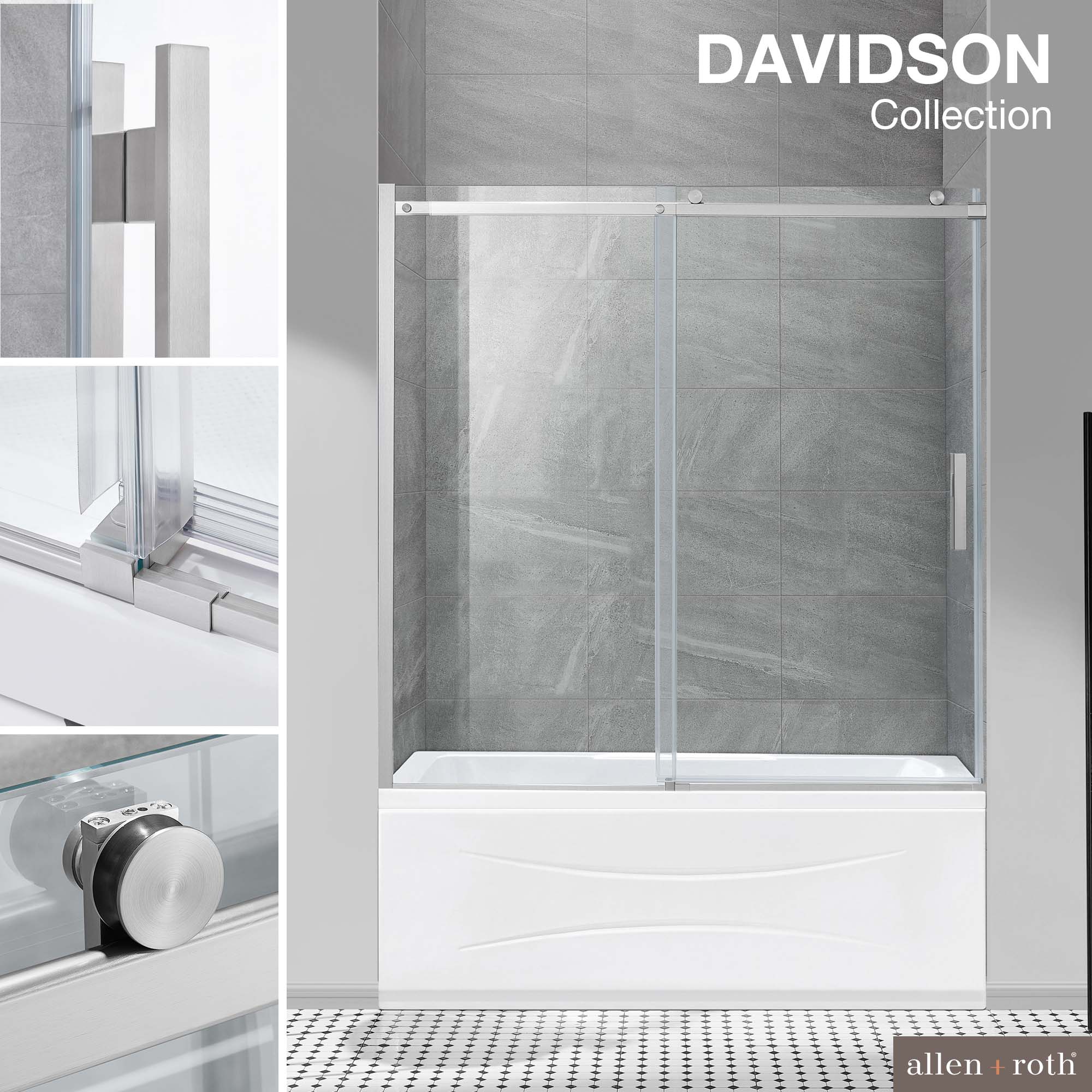 allen + roth DAVIDSON-TD-SN Bathtub-Doors - View #6