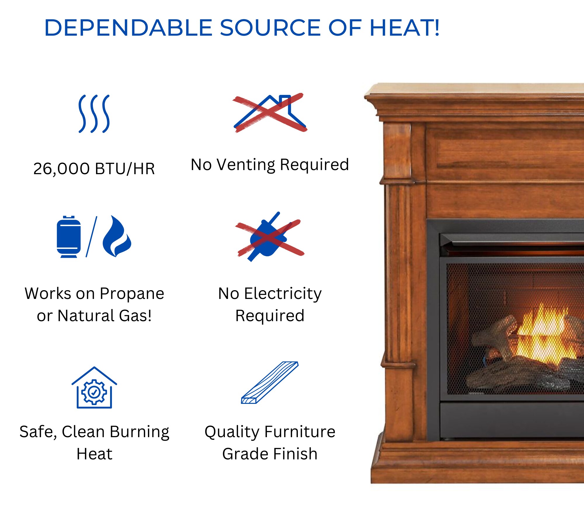 Duluth Forge DFS-300T-3AS Gas-Fireplaces - View #3