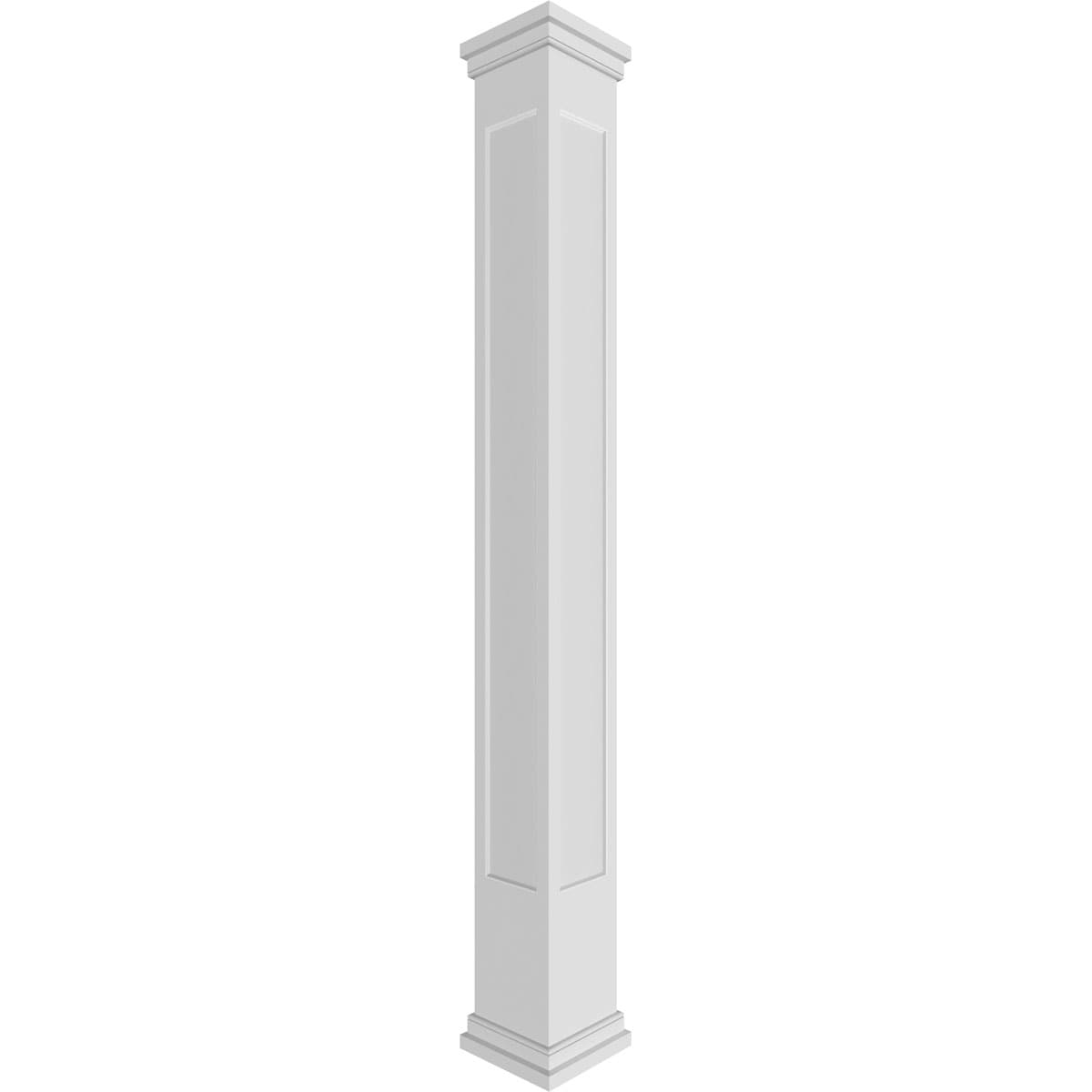 Ekena Millwork CC0608ENMPRPR Craftsman Classic 5.625-in L x 8-ft Unfinished PVC Column Wrap