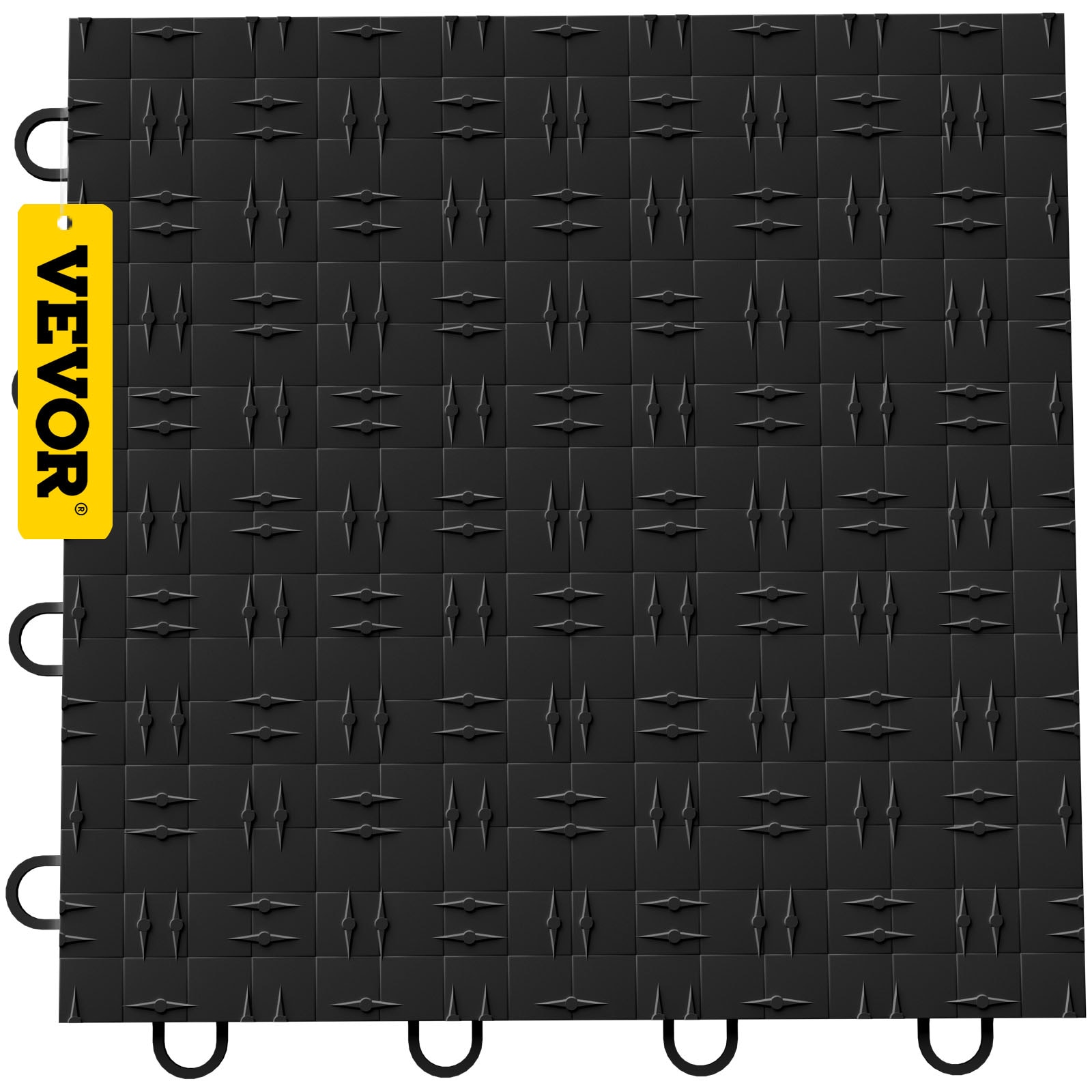 VEVOR Garage Tiles Interlocking Garage Floor Covering Tiles 12x12 25 Pack Black