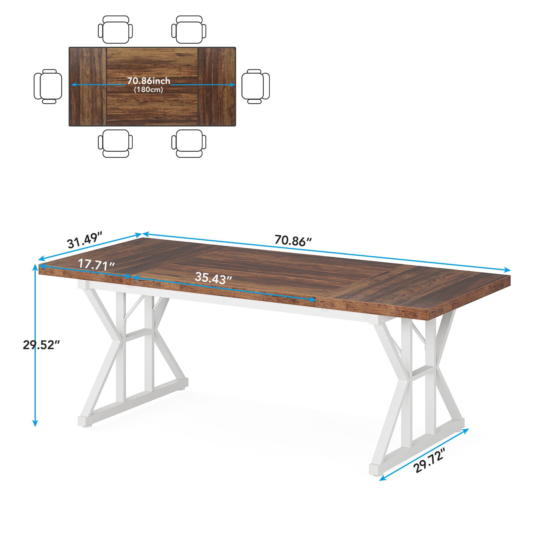 Tribesigns LWFD-JW0432 Office-Tables - View #7