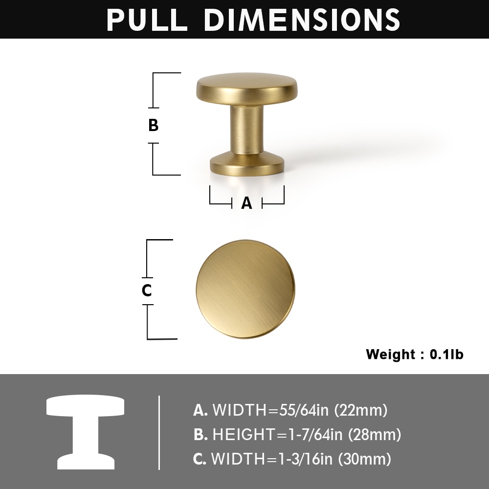 Miaokesen 9359UBR-DK-12 Cabinet-Knobs - View #2