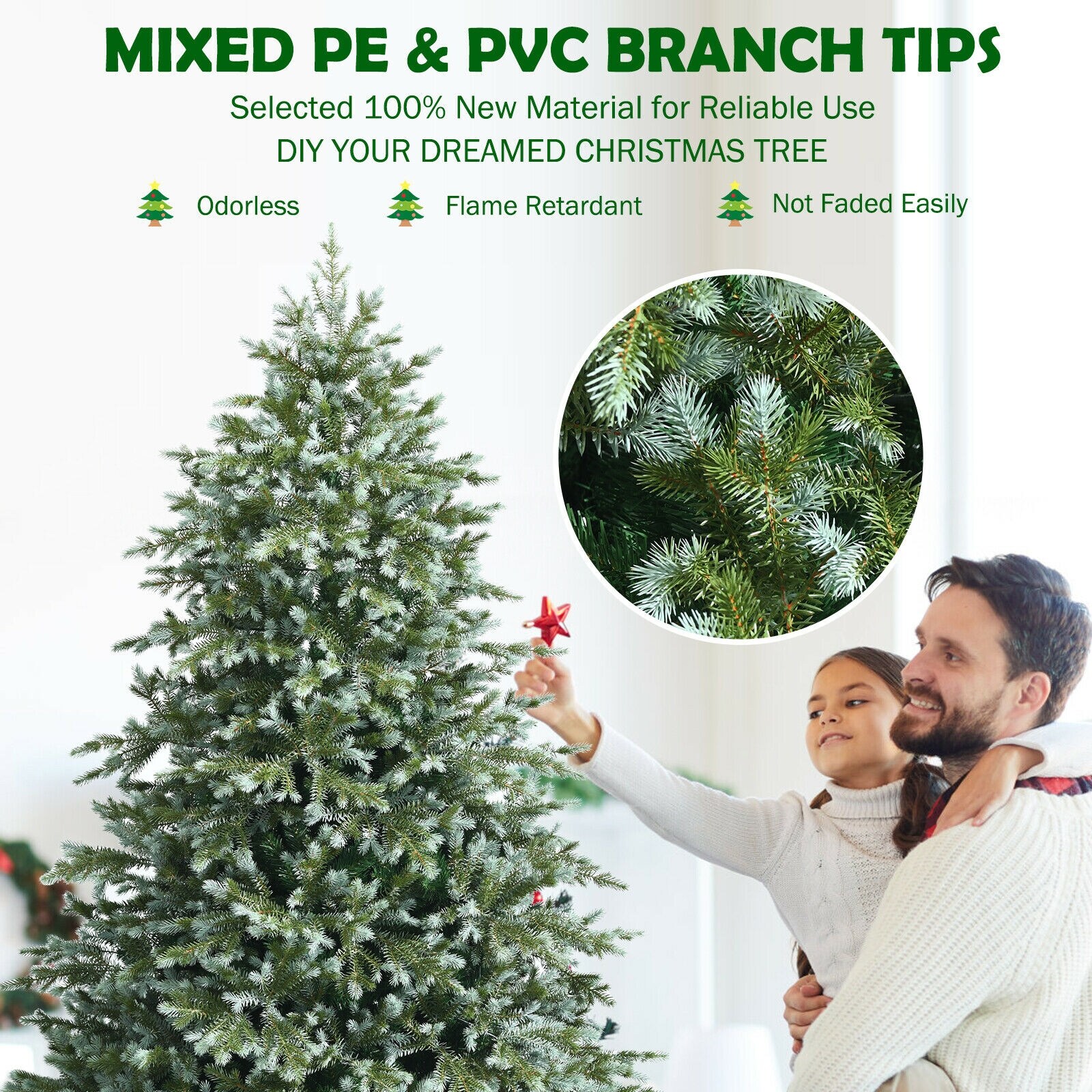 Forclover HYFASDCM58 Artificial-Christmas-Trees - View #4
