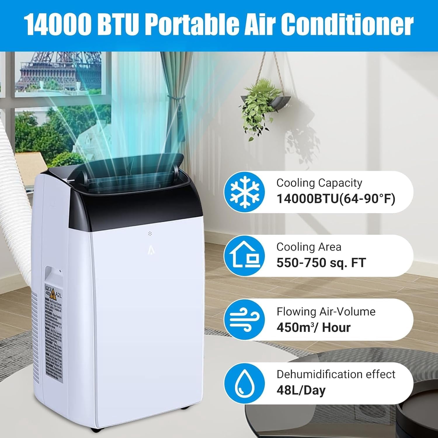 GAOMON LSPPJOK-ZOB82ICDKF Portable-Air-Conditioners - View #4
