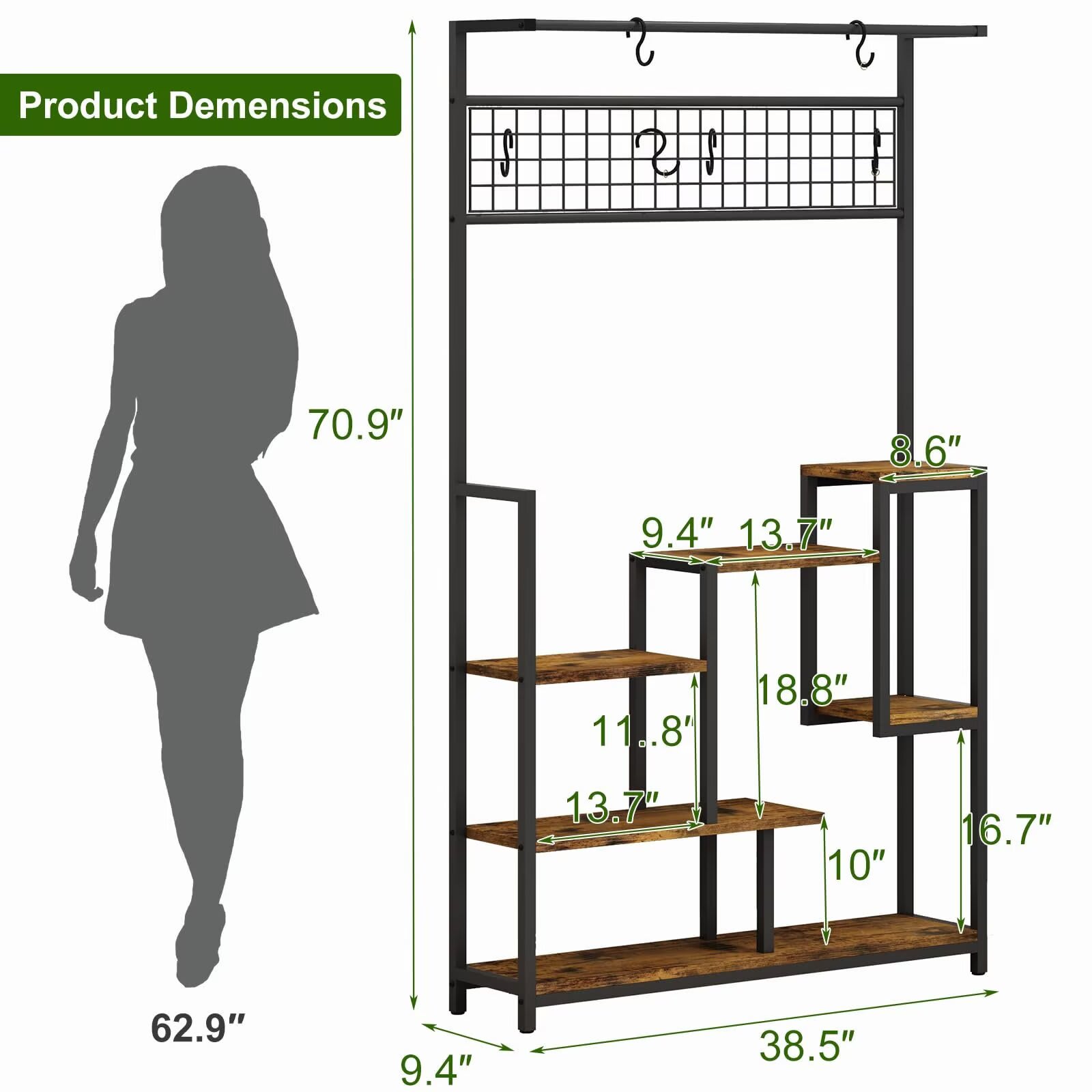 Qeetex JXNAG-PHO-154MT4YF Plant-Stand - View #2
