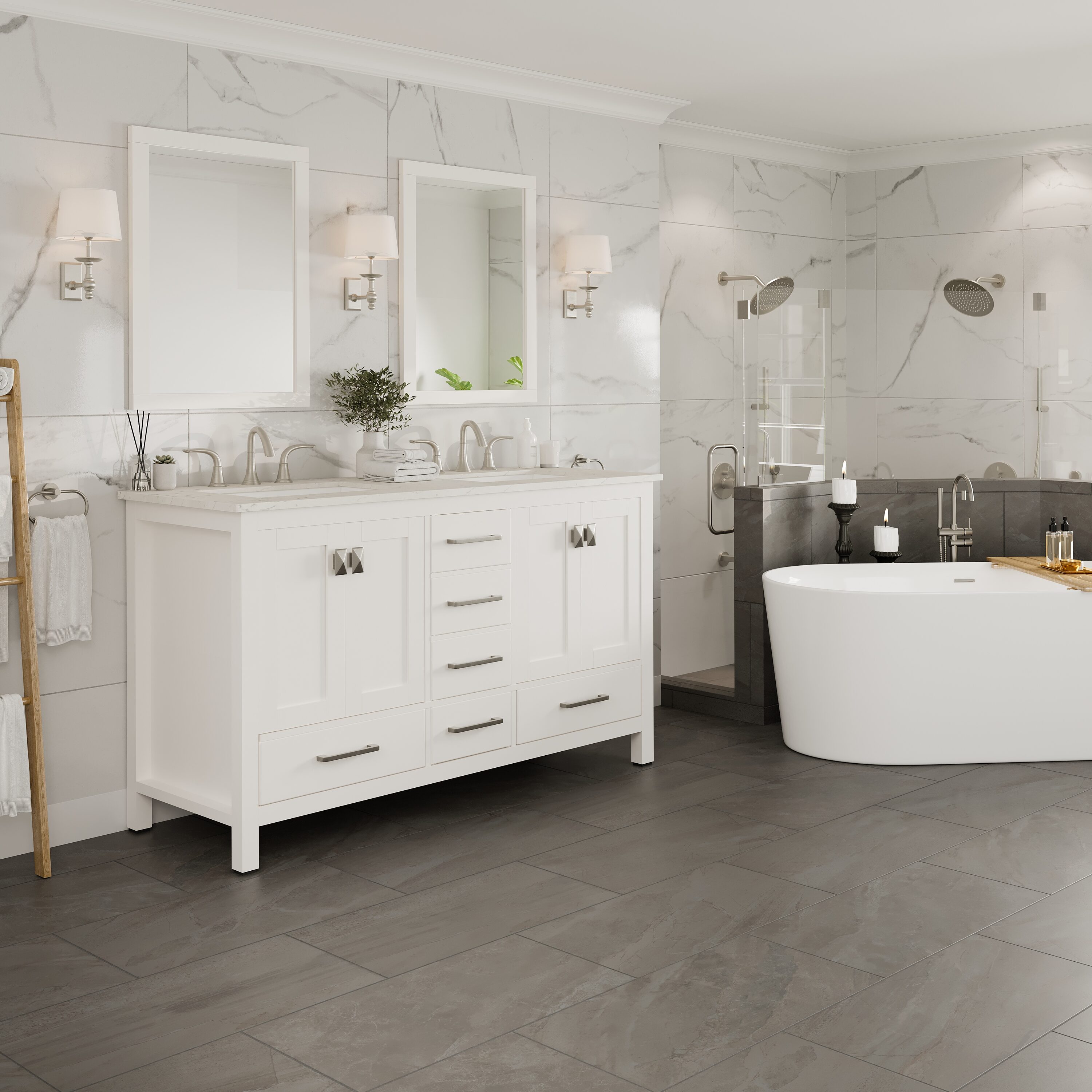Eviva EVVN412-60WH-Q Bath-Vanity-Combo - View #7