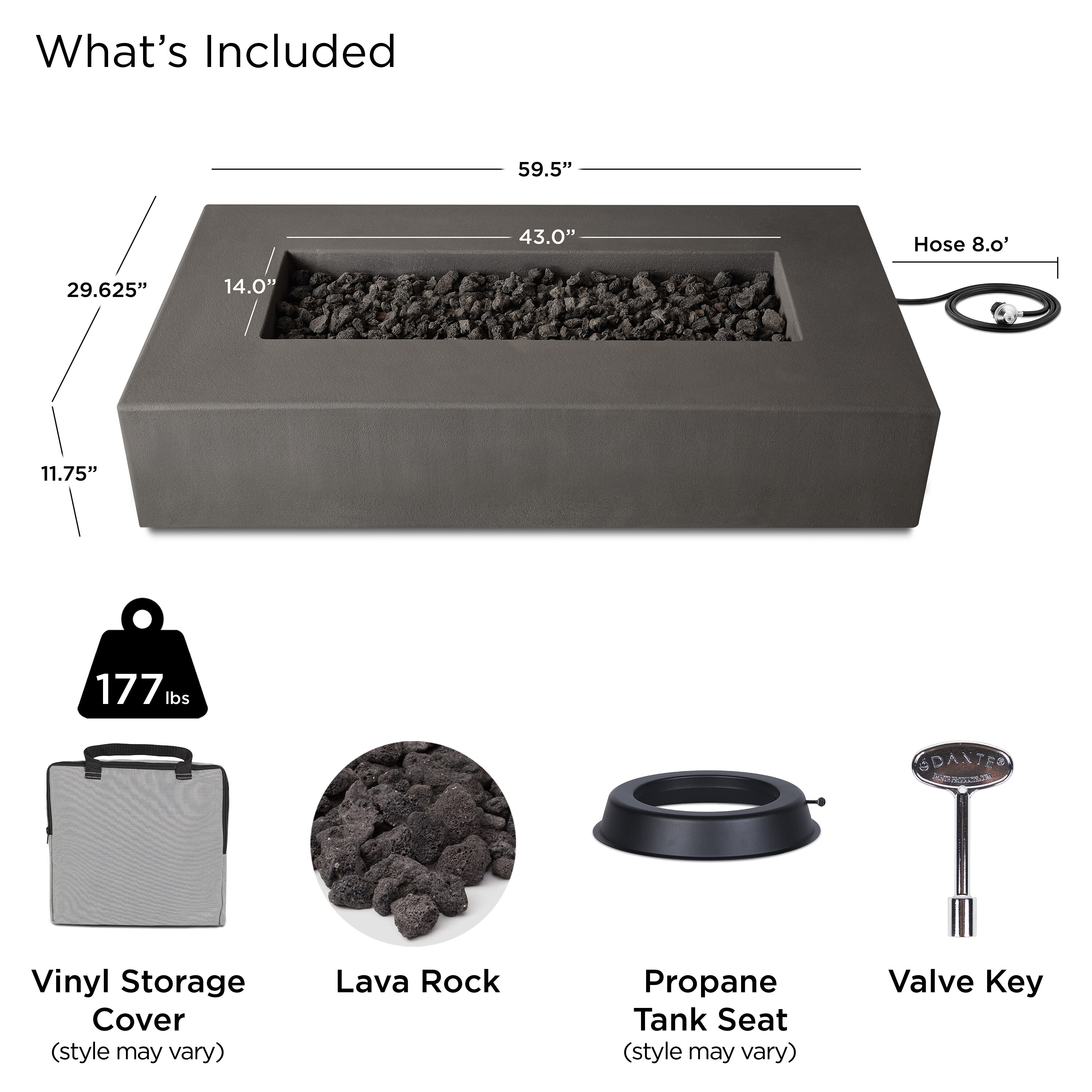 Jensen Co. 143LP-CBN Outdoor-Gas-Firepits - View #3