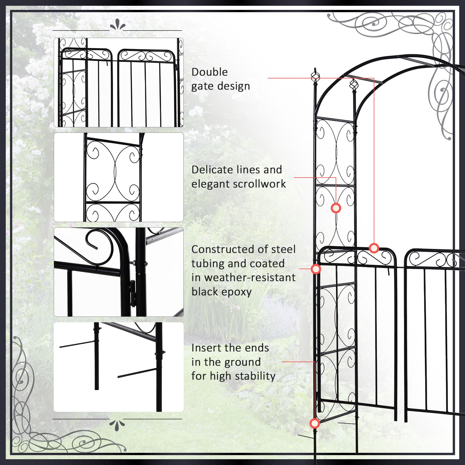 Damerin ZLY-31F Garden-Trellis - View #5