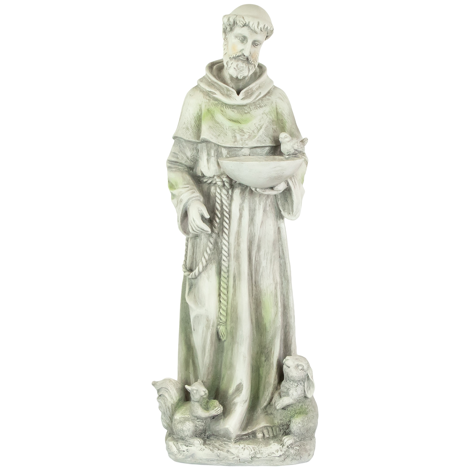 Northlight 32588592 23.5-in H x 7-in W Gray Religion Garden Statue
