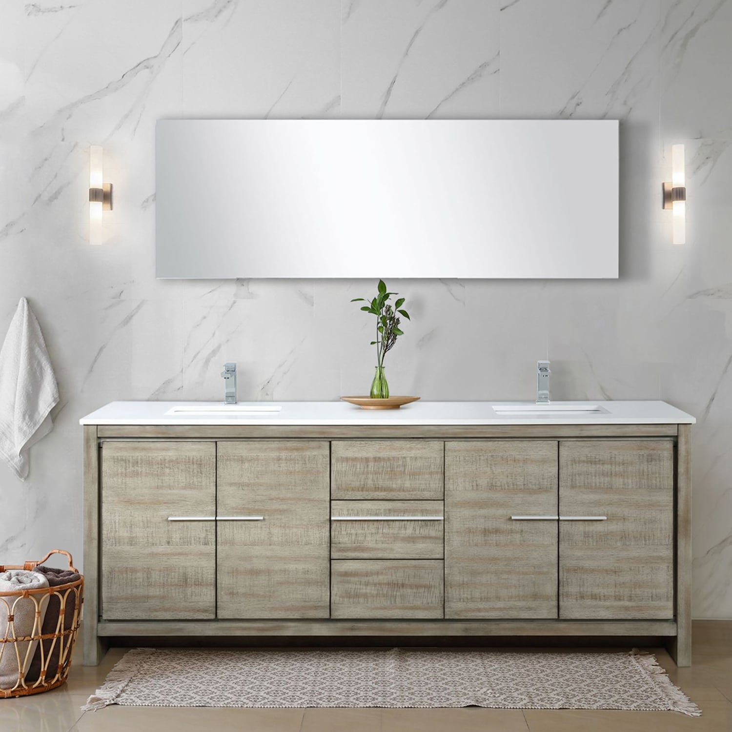 Lexora LLF80DKSODM70FCH Bath-Vanity-Combo - View #9
