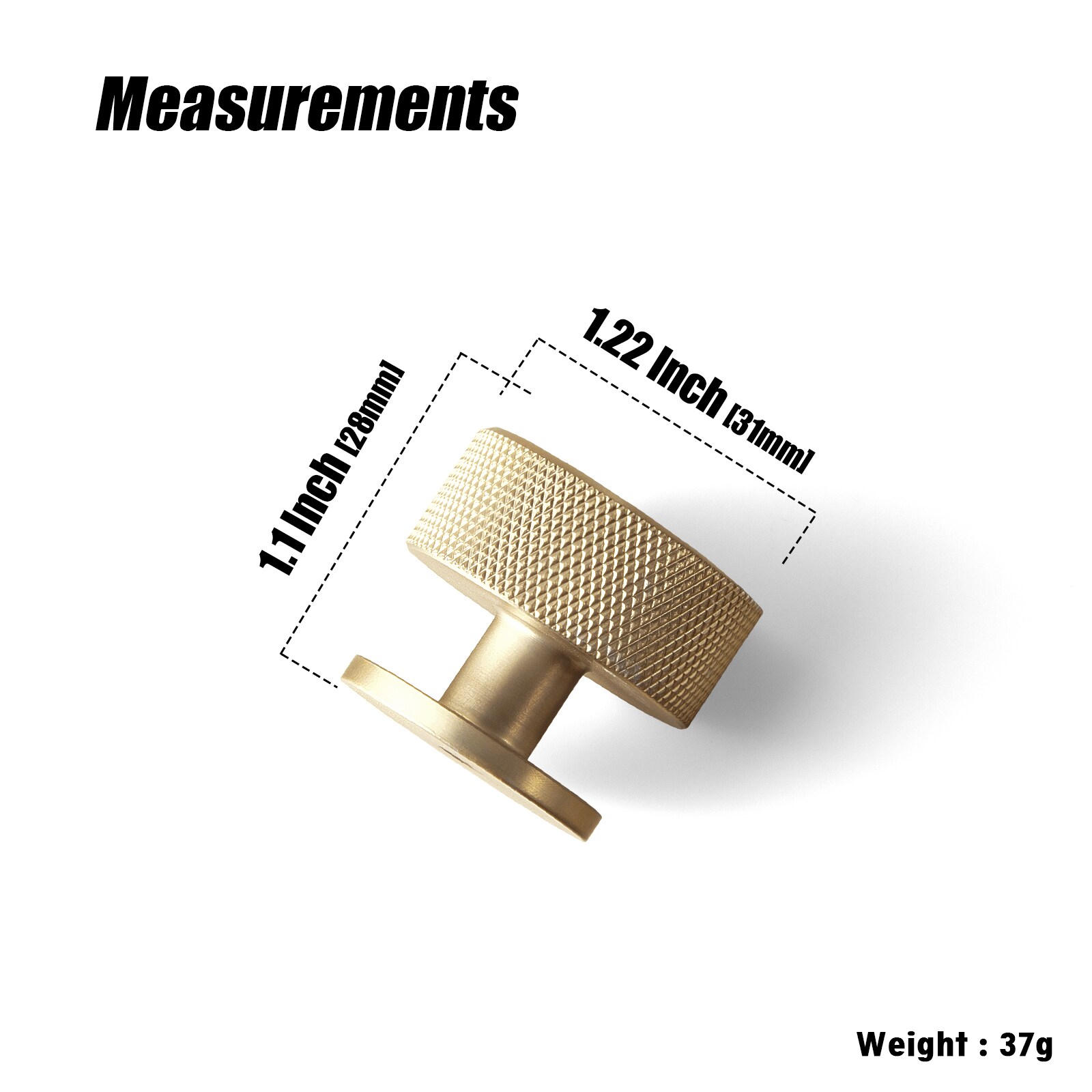 Miaokesen 2214UBR-DK-PLUS Cabinet-Knobs - View #2