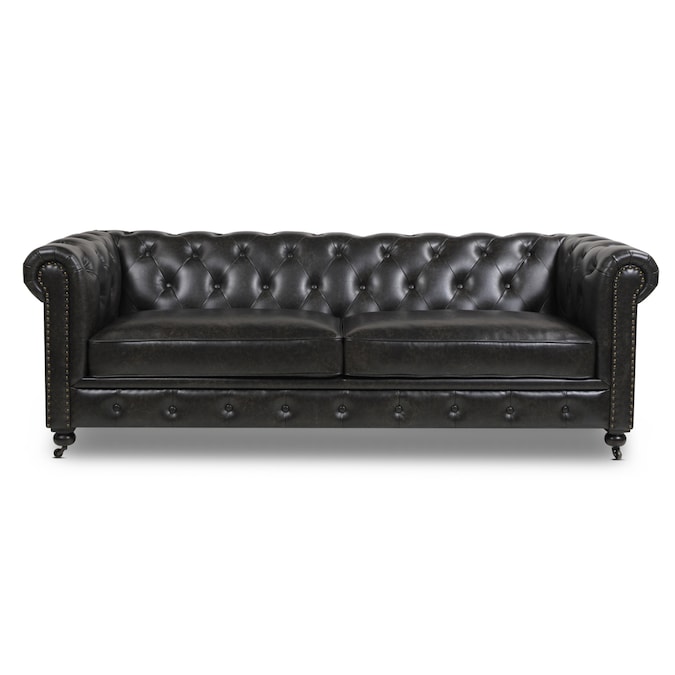 Faux Leather Sofa In The Couches Sofas, Leather Sofa Industrial
