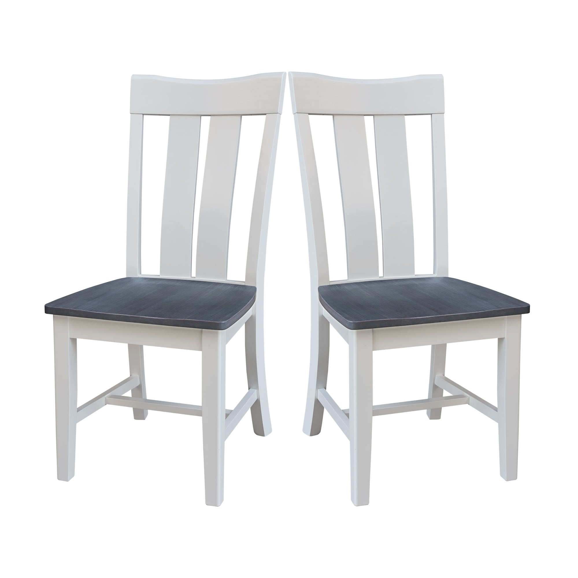 International Concepts C05-13P Set of 2 Traditional Dining Side Chair (Wood Frame)