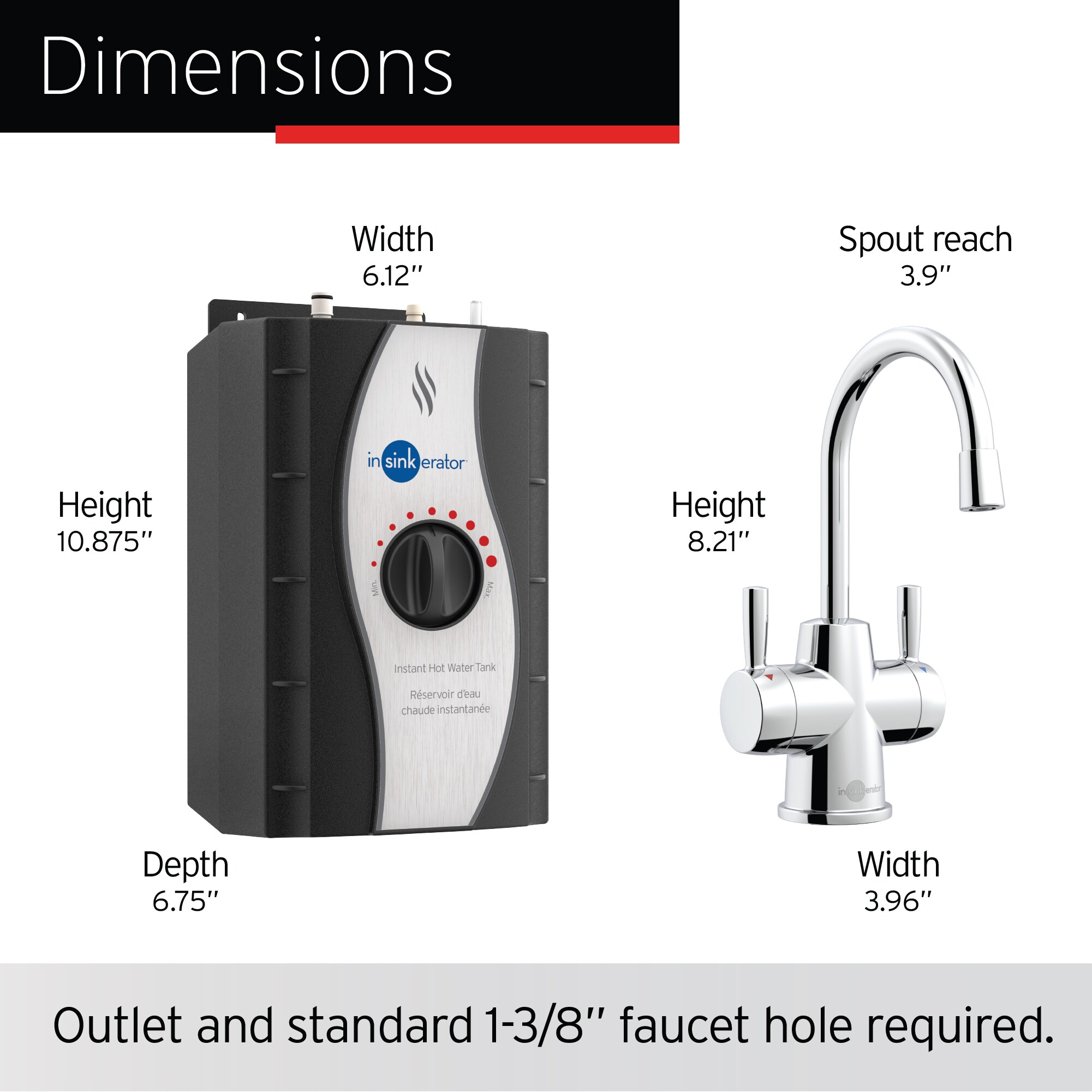 Insinkerator Involve H-Wave Chrome Hot Water Dispenser | H-WAVEC-SS