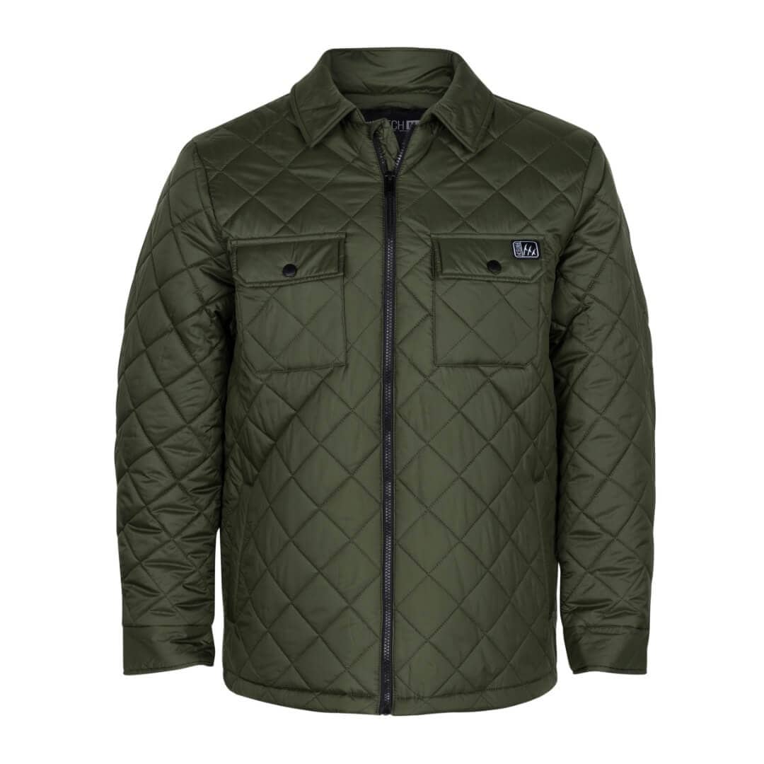 FINTECH Men's Rifle Green Polyester Insulated Work Jacket (Medium) in ...