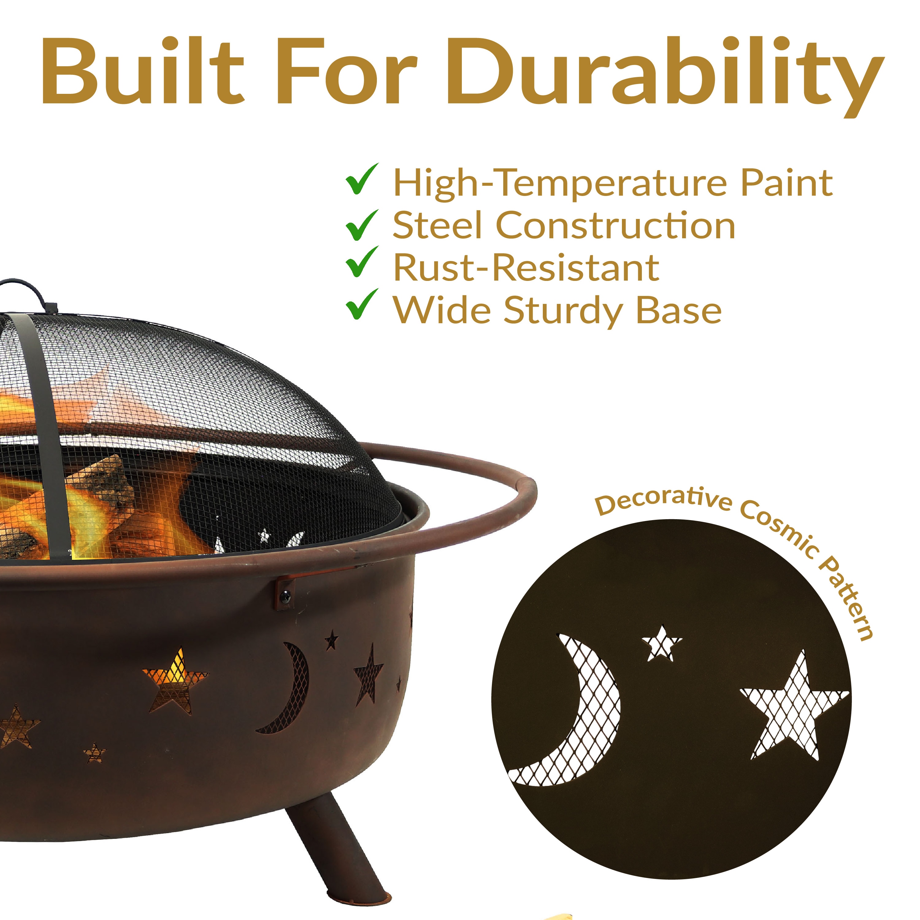 Sunnydaze Decor NB-SMS202 Outdoor-Woodburning-Firepits - View #13