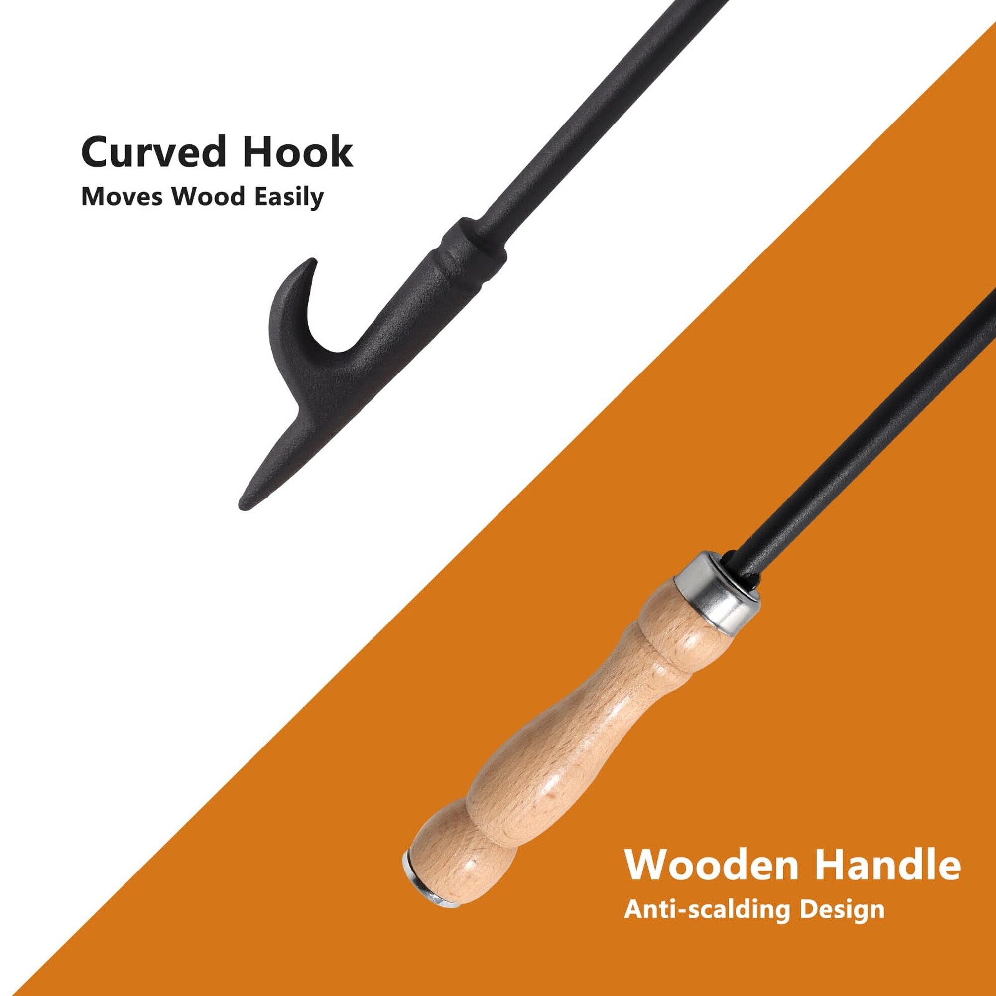 Wudkey L4-SI9W7P Fireplace-Tools - View #4