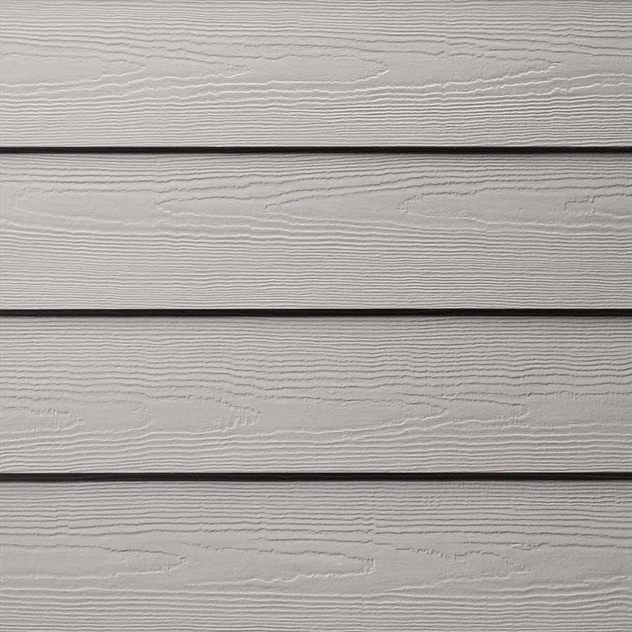 James Hardie Statement Collection HZ5 Straight Fiber Cement Cedarmill Lap siding Pearl Gray 8.25-in x 144-in #6481131