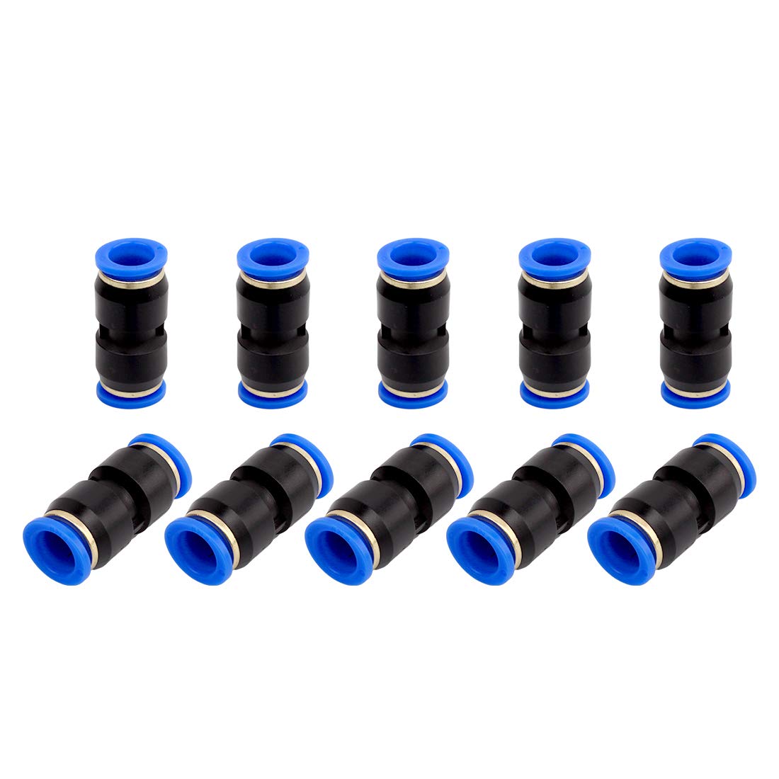 Ahfiwaso  1 2 Tube OD Plastic Straight Union Pipe Tube Fitting Straight Pneumatic Connector 10 PCS SPU 1 2 durable home and garden accessory