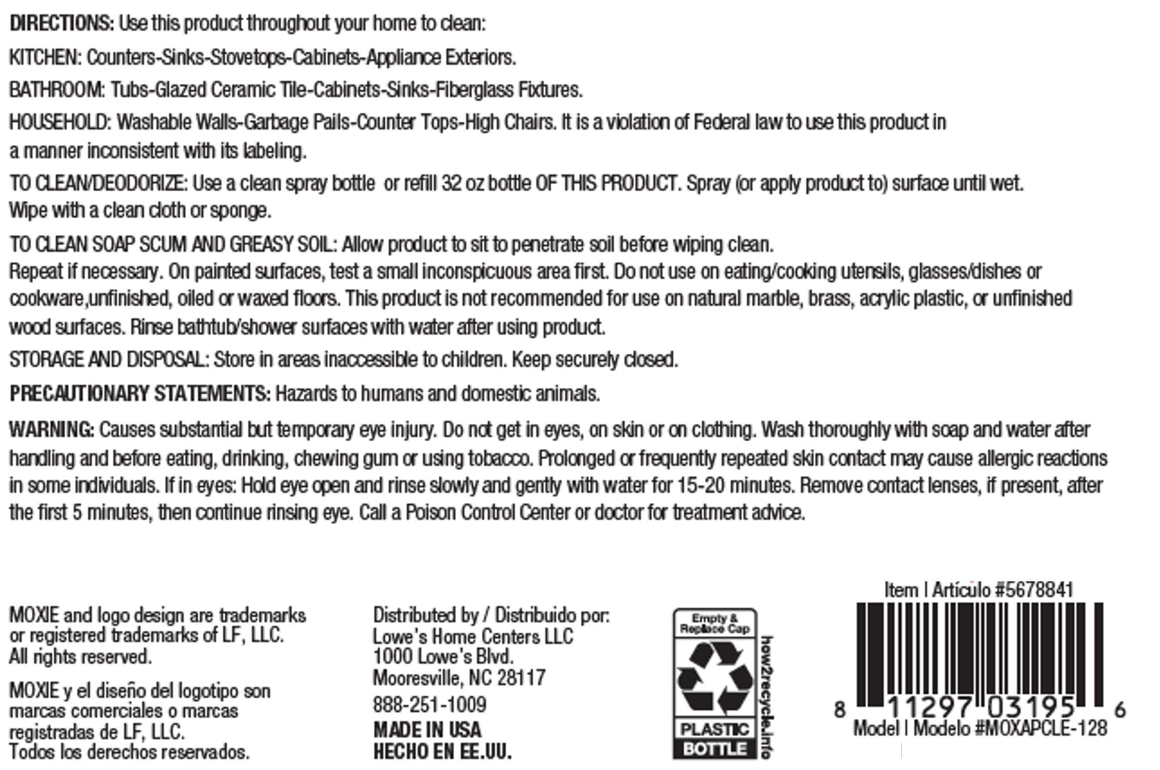 MOXIE MOXAPCLE-128 All-Purpose-Cleaners - View #5