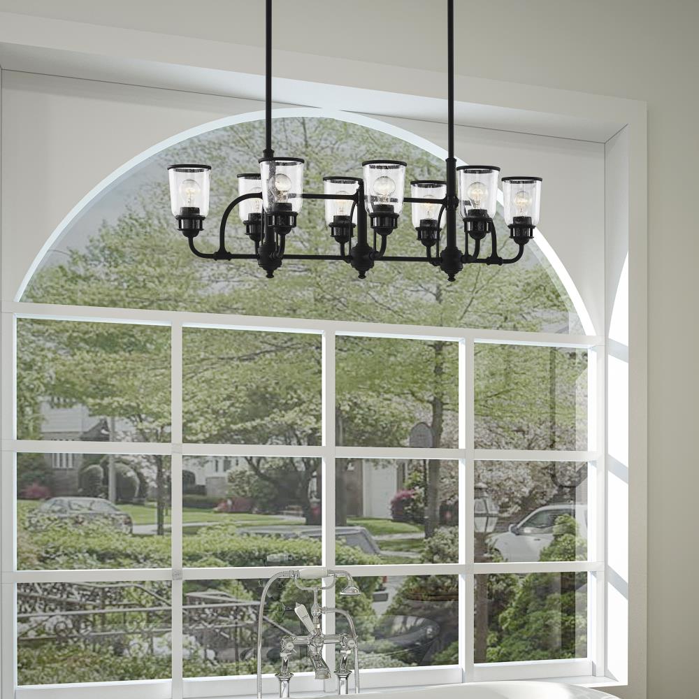 Lawrenceville 8-Light Black Industrial Chandelier