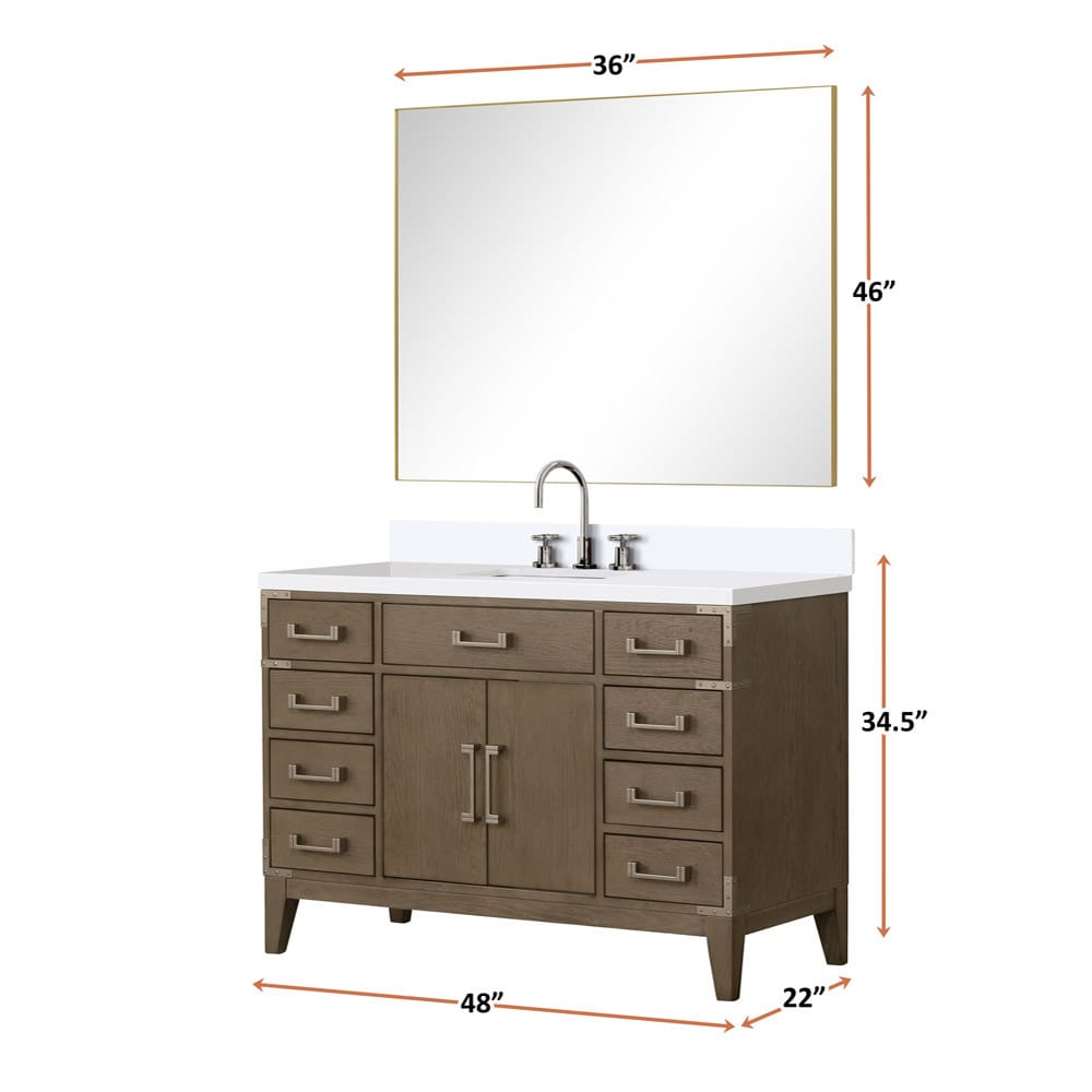 Lexora LVW48SR311 Bath-Vanity-Combo - View #5