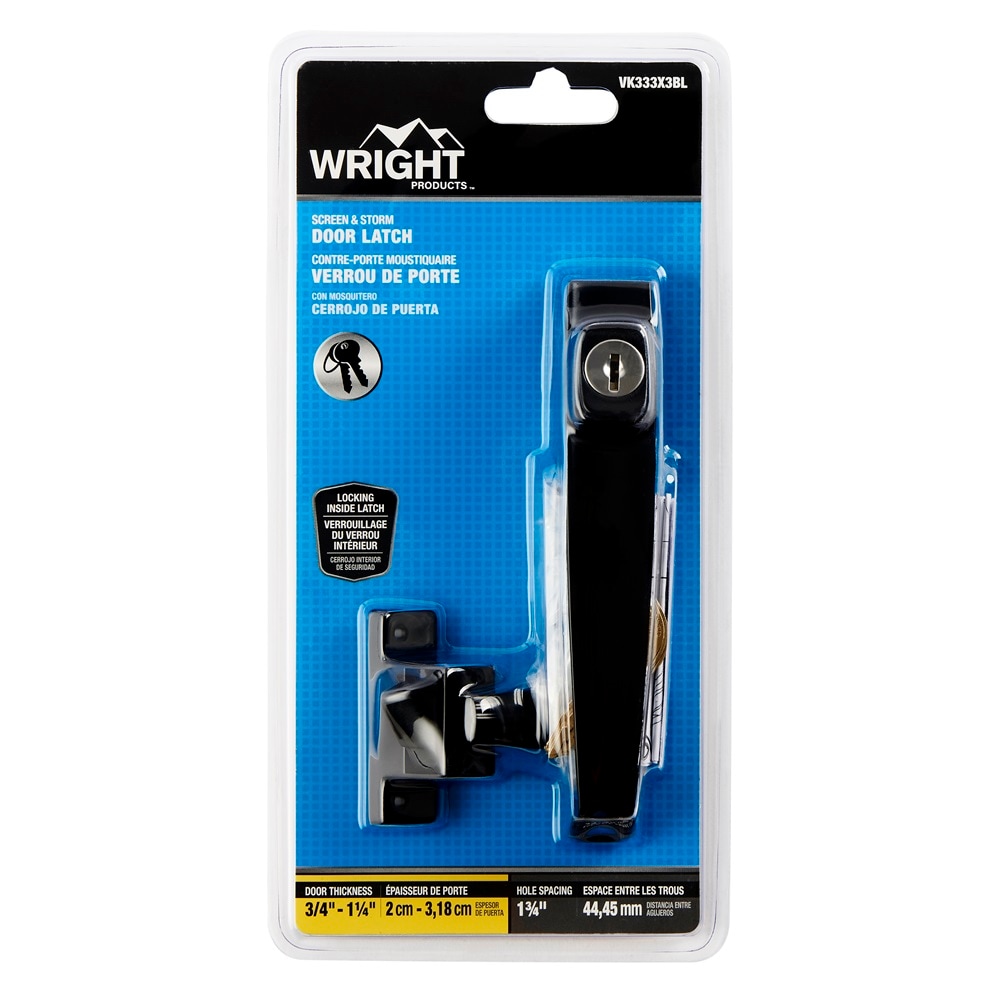 WRIGHT PRODUCTS 1.8-in Adjustable Black Die-cast Metal Push-button