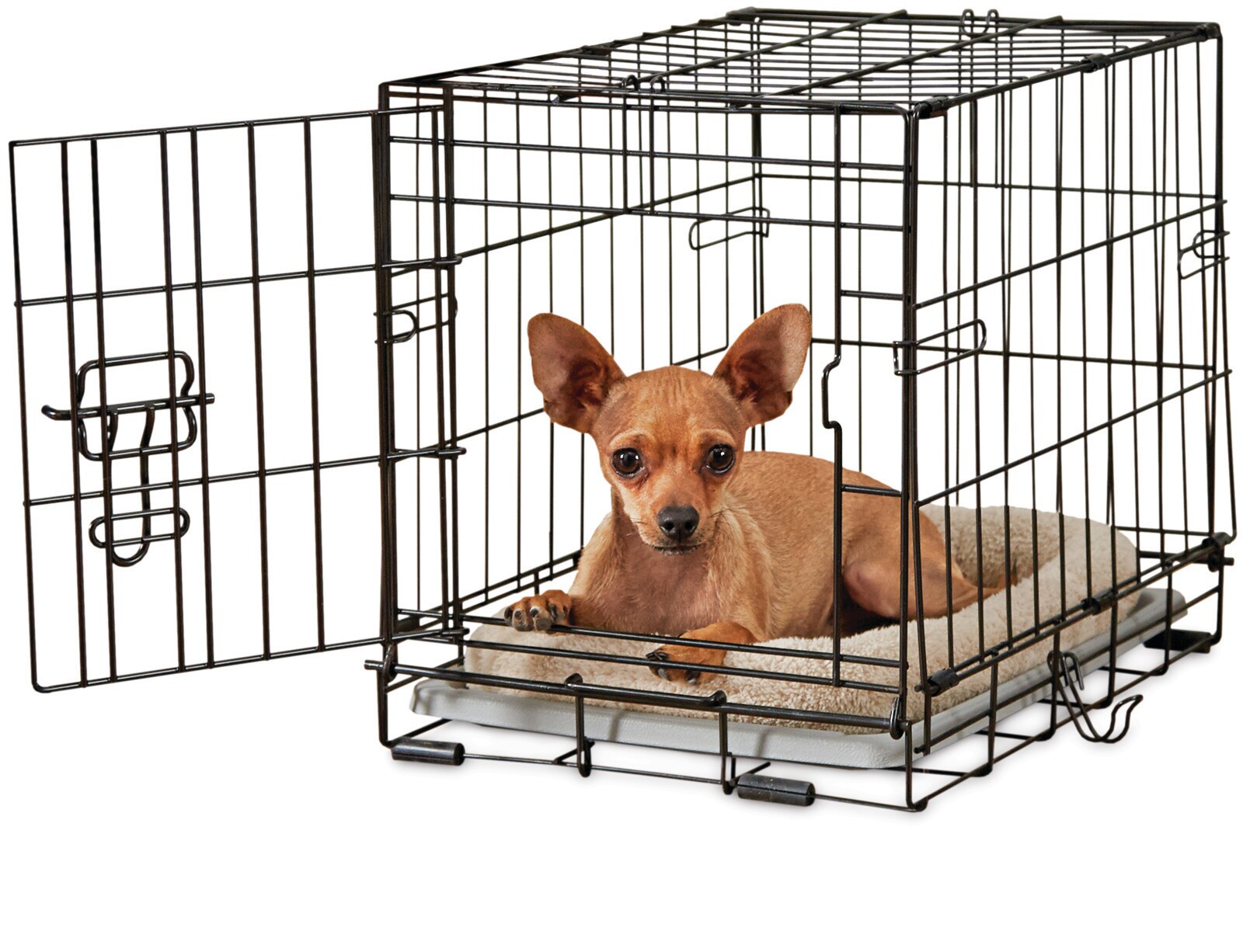 You & Me Medium (26- 40-lb) Wire Dog Crate (1.5-ft L x 1.04-ft W x 1.21 ...