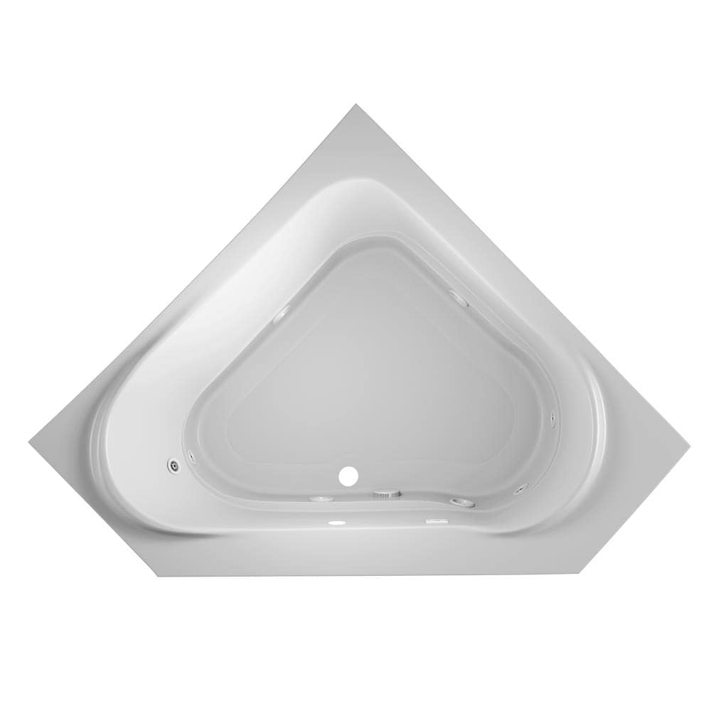 Jacuzzi PROJECTA 60 in. x 36 in. Acrylic Rectangular Drop-In Whirlpool Bathtub in White