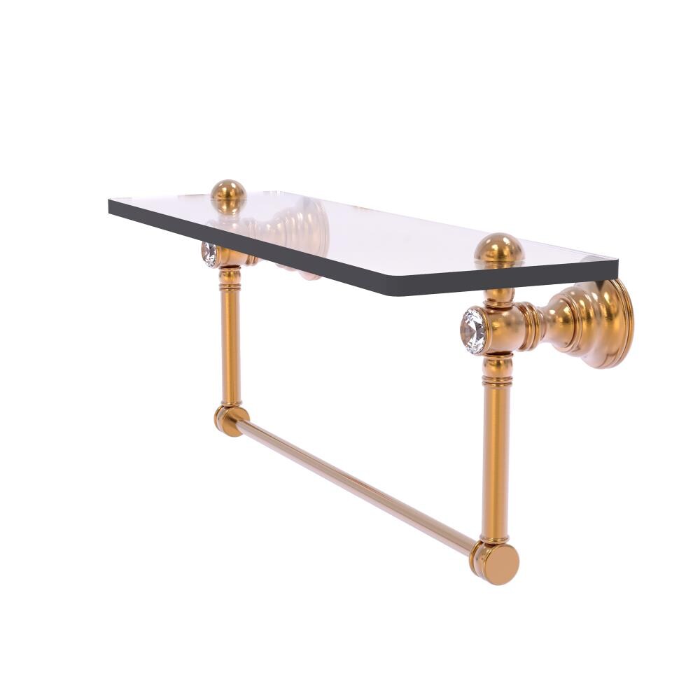 Allied Brass CC-1-22-TB-BBR Carolina Crystal Brushed Bronze Wall mount Bathroom Shelf ( 22-in x 7-in x 5-in )